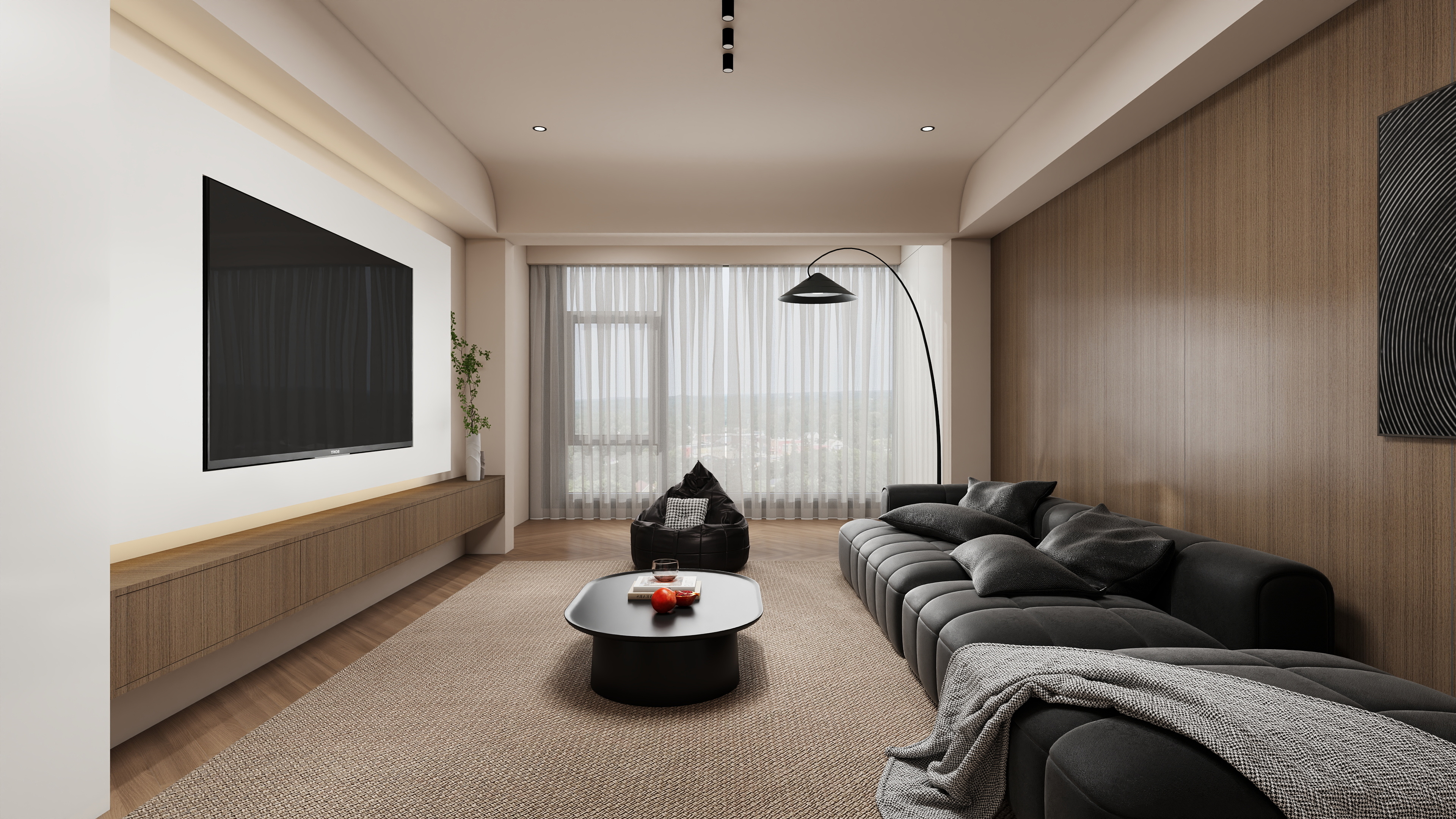 GhostDaddy-两湖天下135㎡2室装修效果图