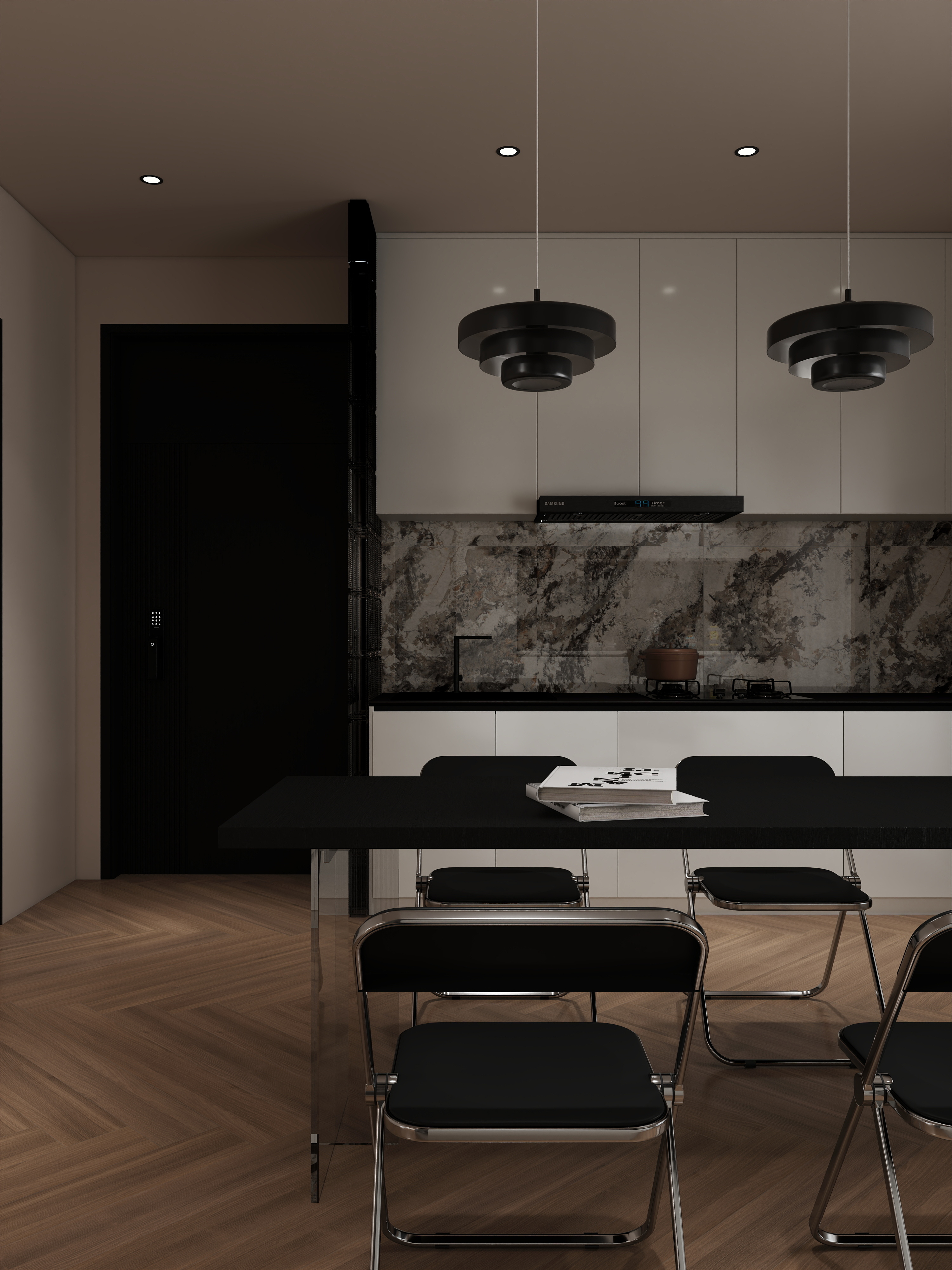 GhostDaddy-两湖天下135㎡2室装修效果图