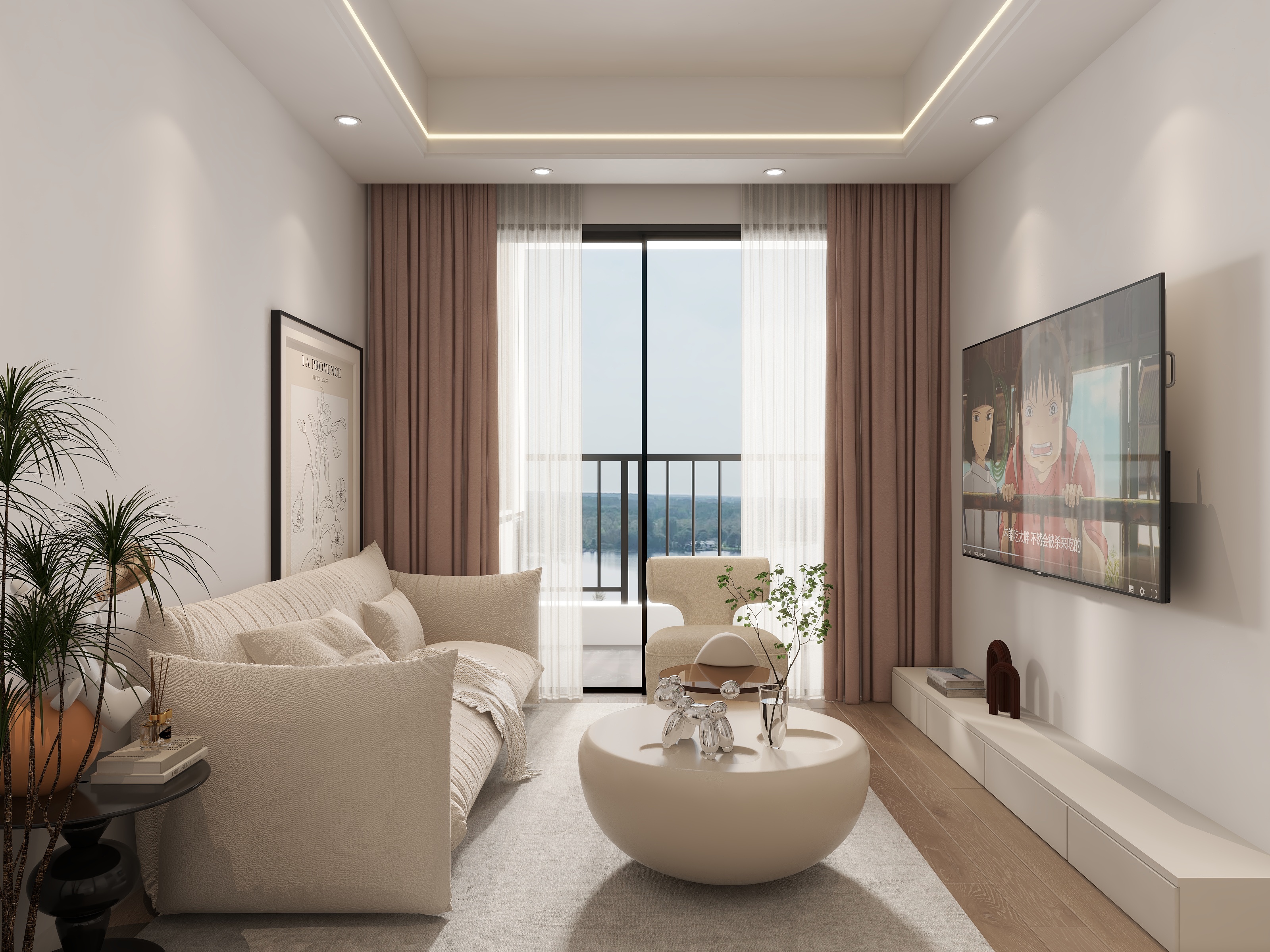 从化华浔-奶油71m²3室-装修设计方案