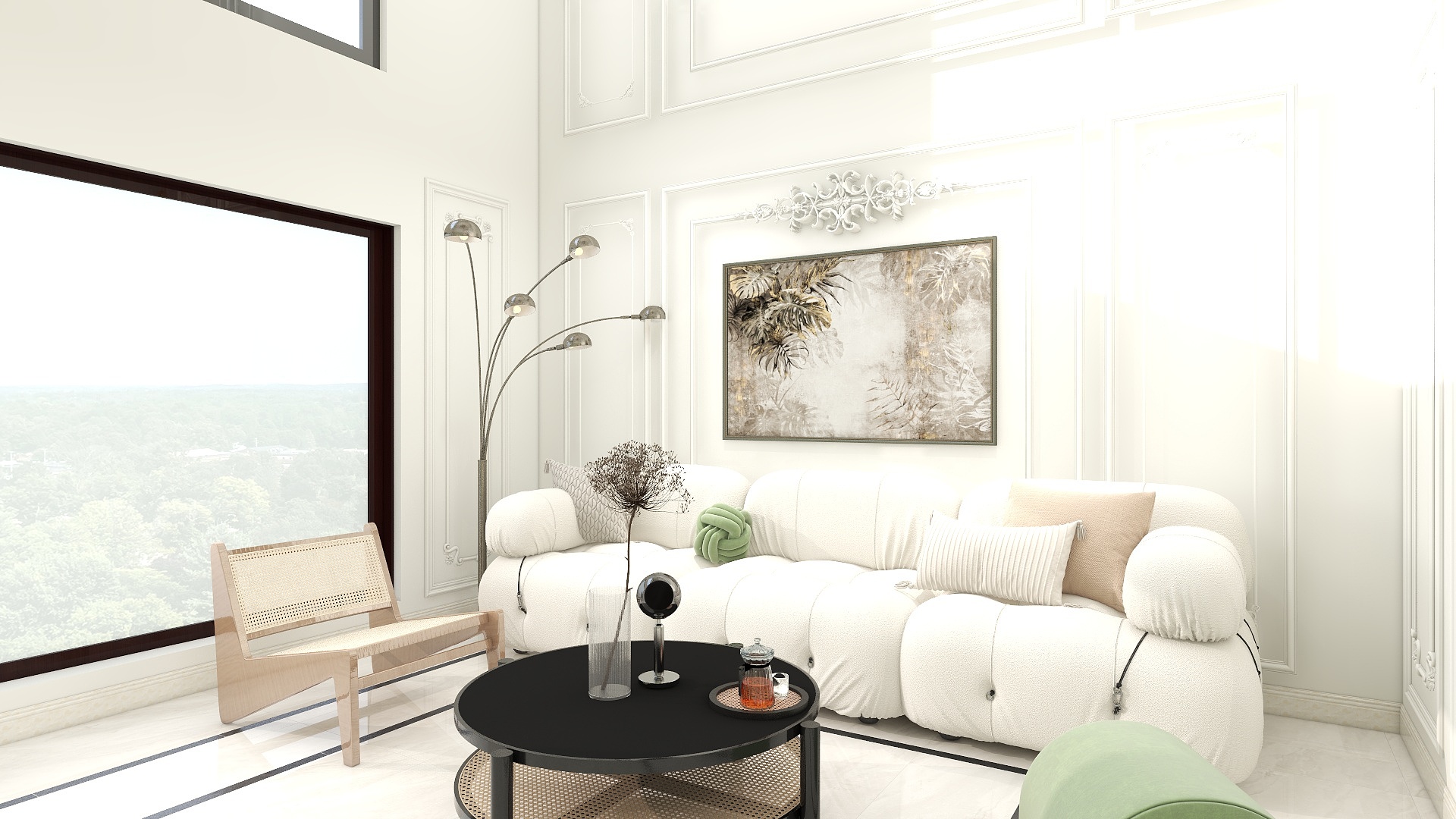 海棠问微雨-142㎡1室-装修设计方案