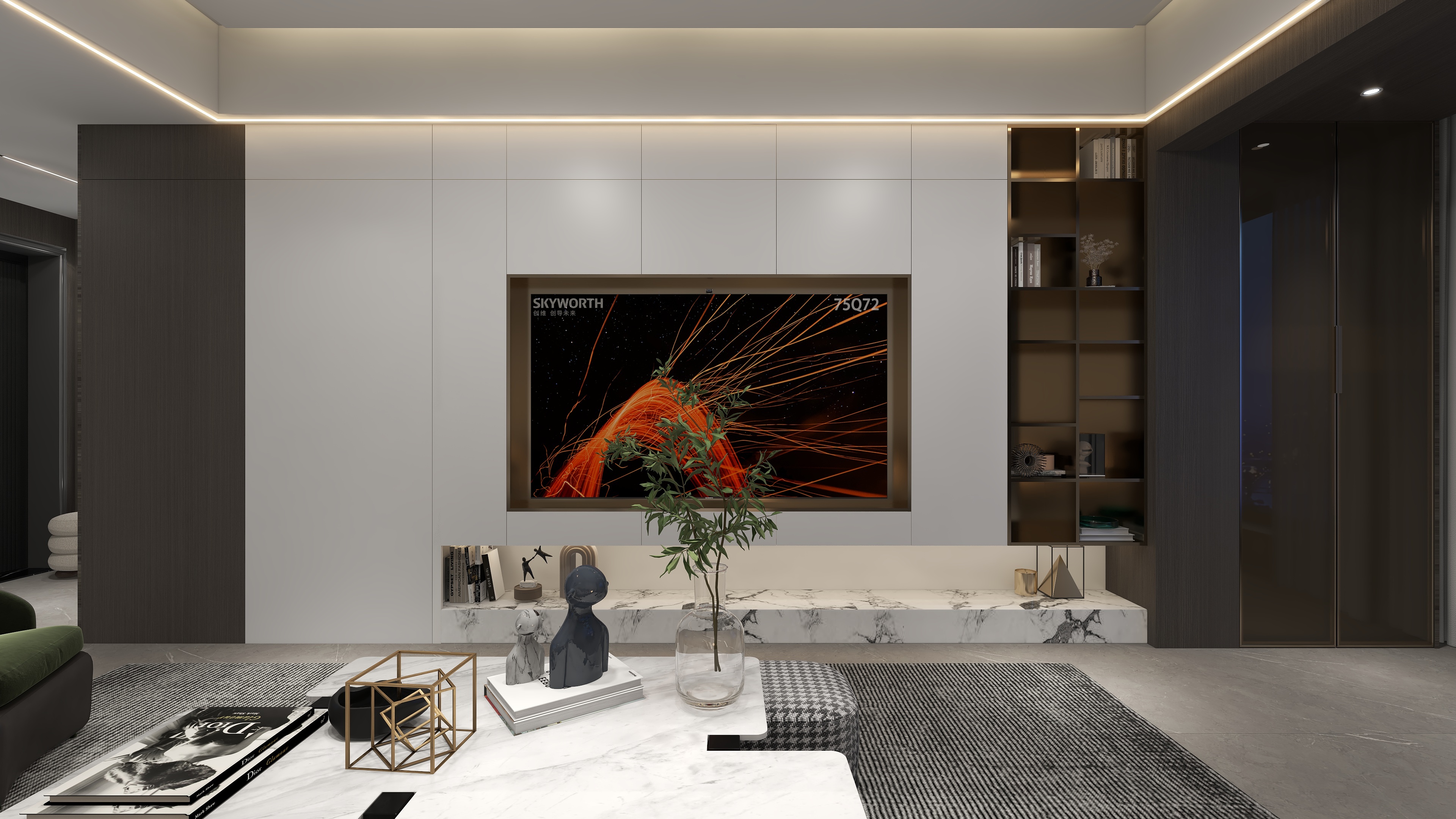 艾佳云-空间设计-148平方米现代风格四室两厅装修效果图