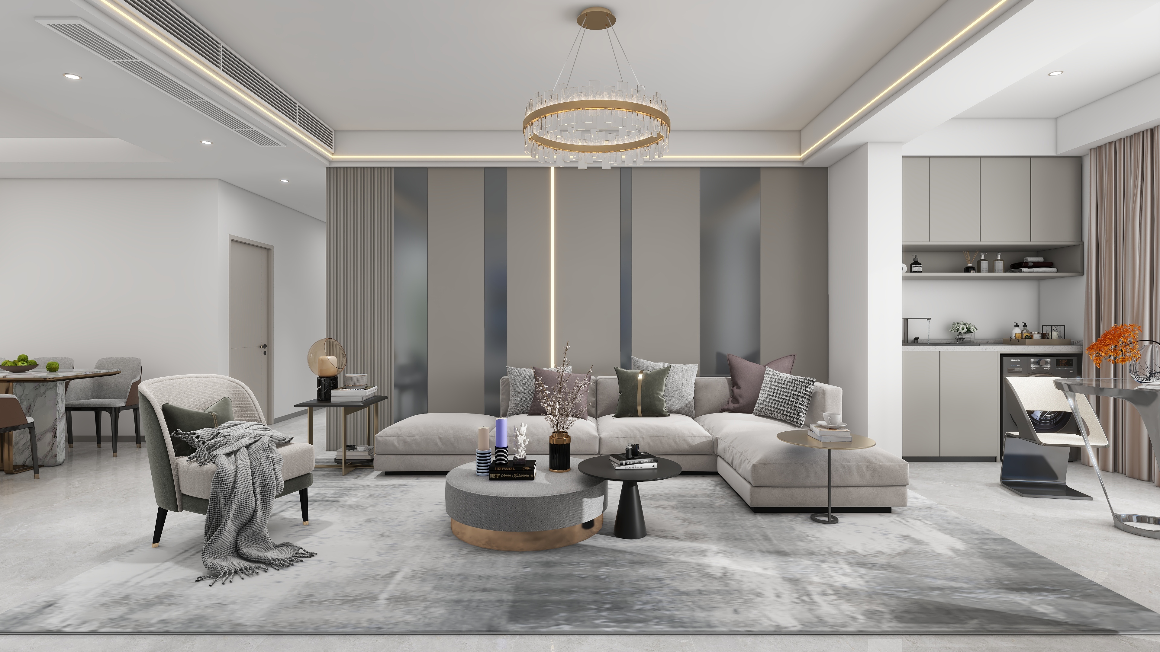 知筑空间设计-现代简约 幸福城  -装修设计方案