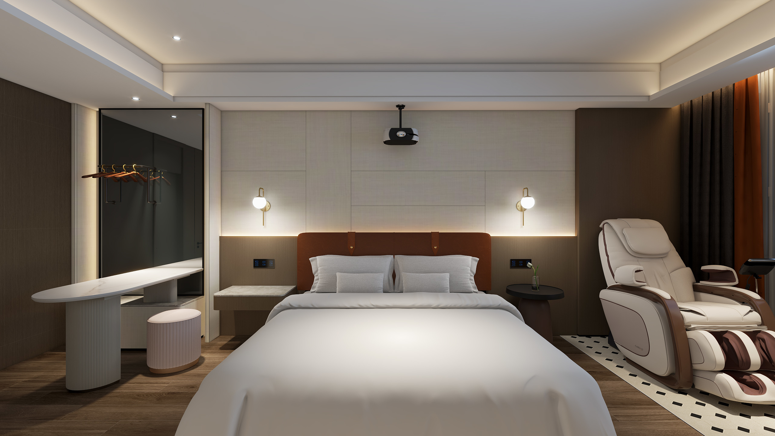 Clancy-美居酒店行政单间B-装修设计方案