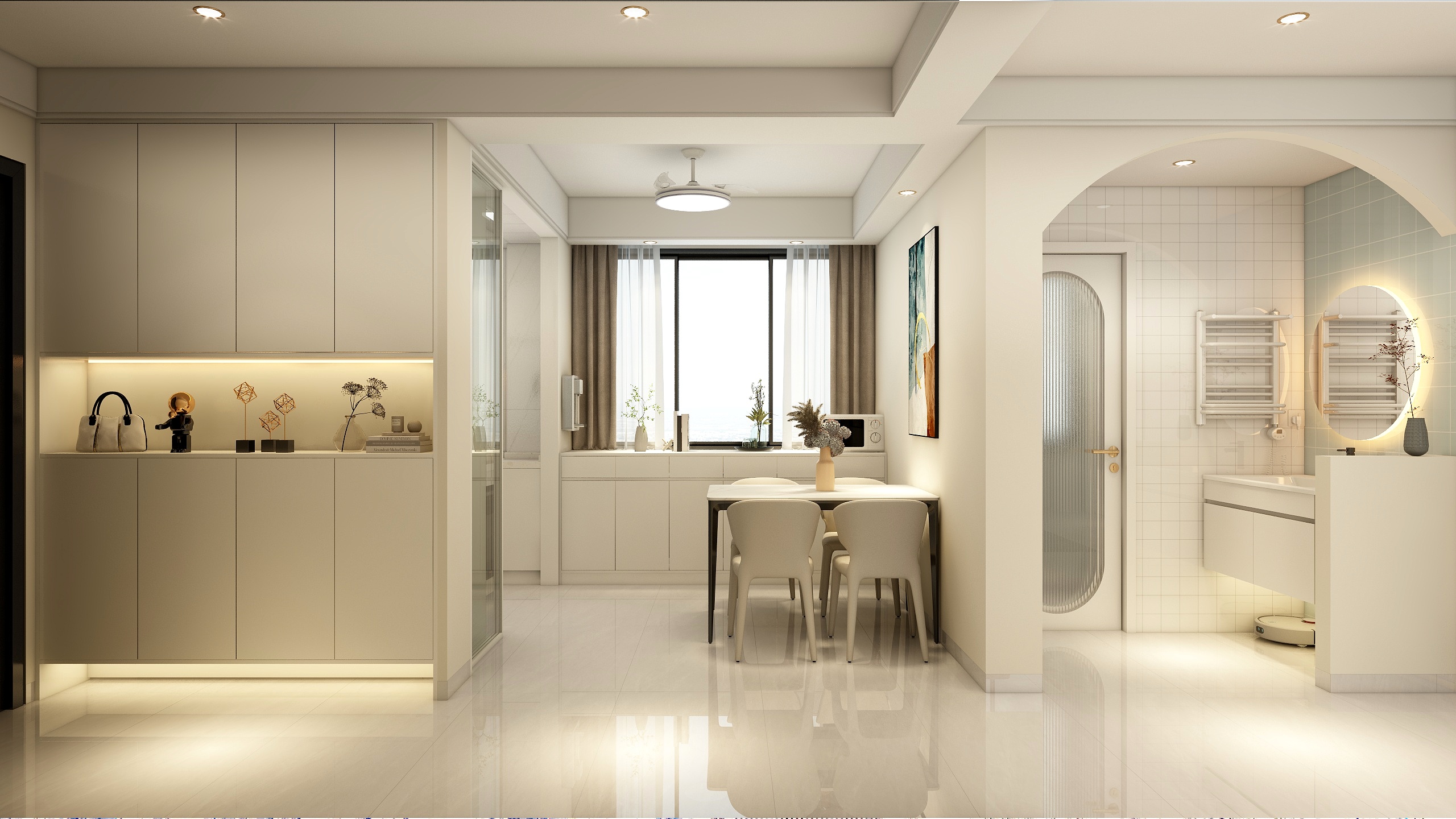 李立猛-87平现代简约三居设计-装修设计方案