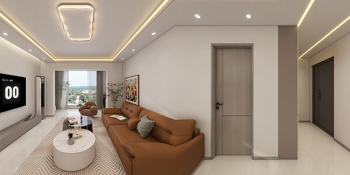 张天欣-宜园二期D111-现代简约-装修设计方案