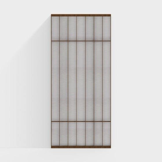 Stylish Gray Screen 3D Model for Room Separation