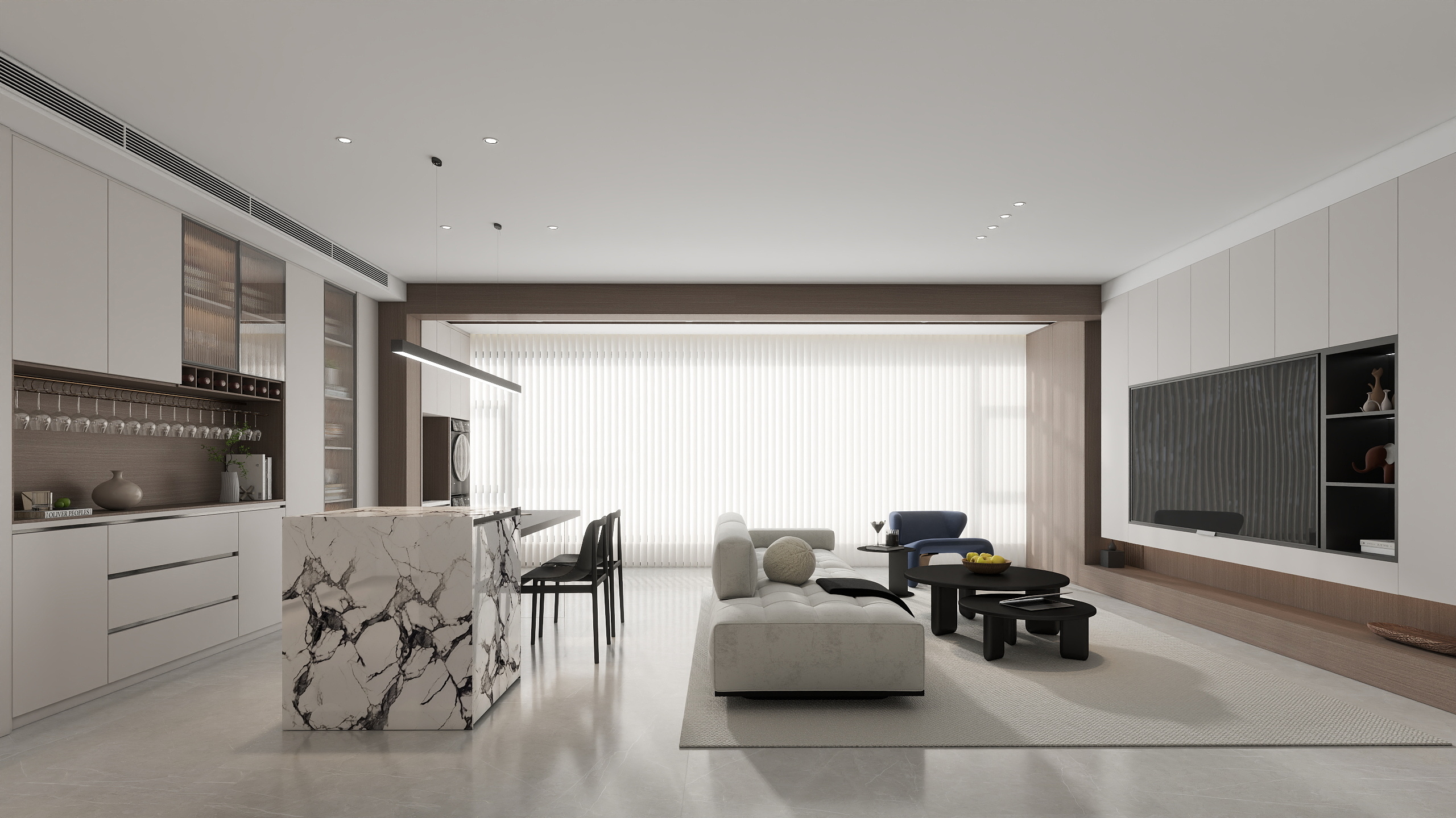 小申啊小申-现代简约124㎡3室-装修设计方案