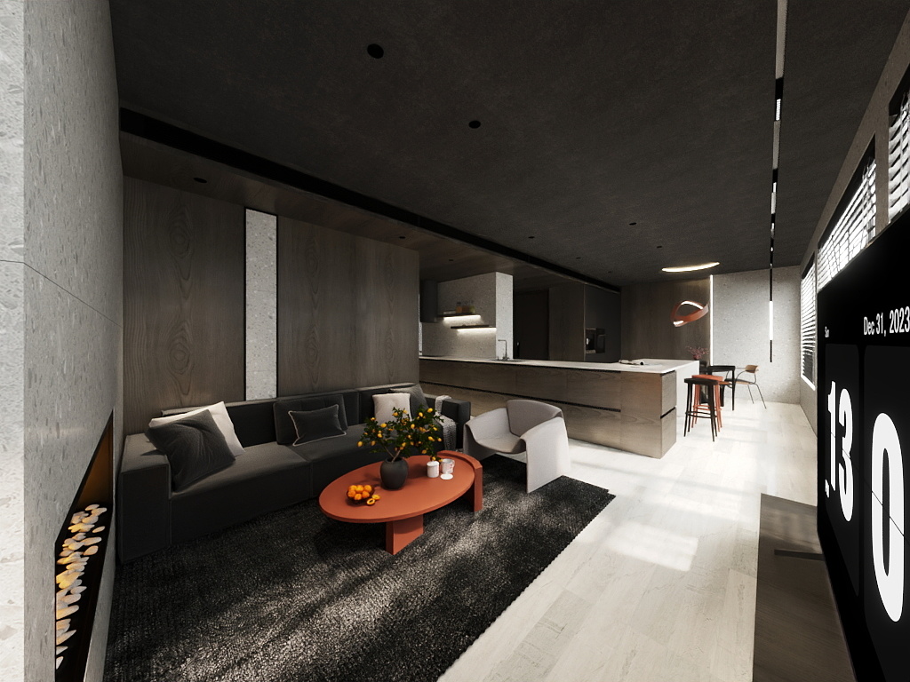 OD设计燃爷-(高级灰里的一点红)-装修设计方案