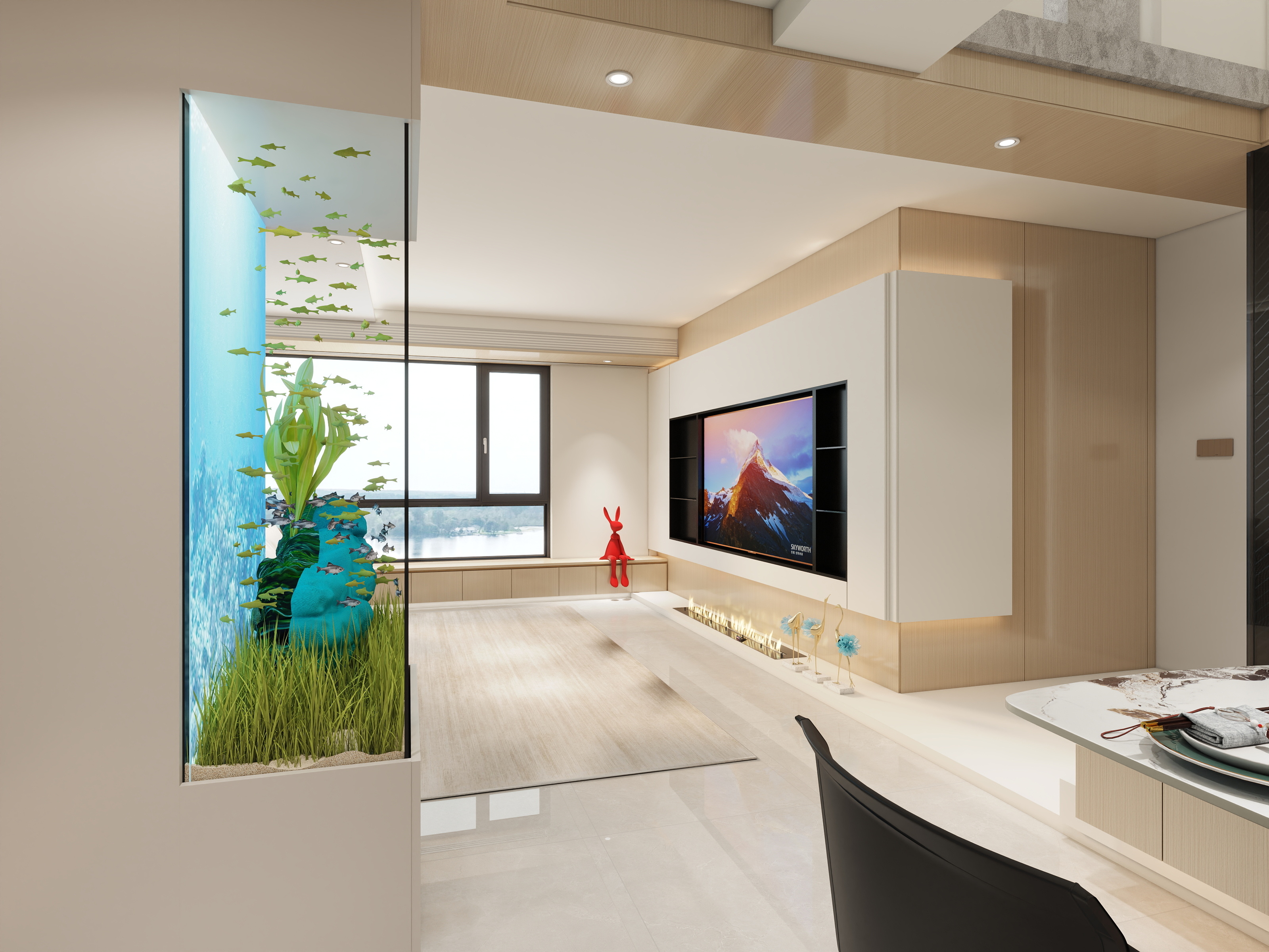 青禾设计@李Ja210-汽车城Loft现代小户型-装修设计方案