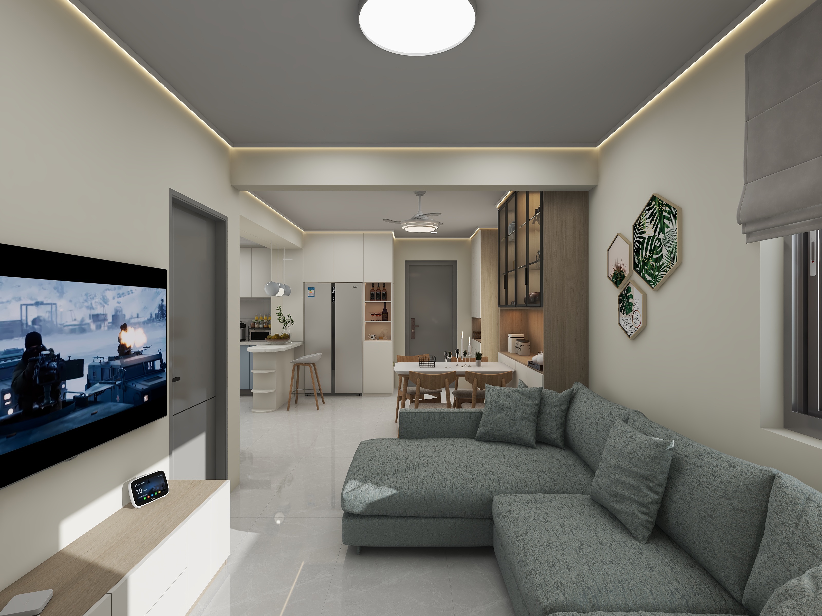 Ashia娴WYX-福柳新都-3房改2房-装修设计方案