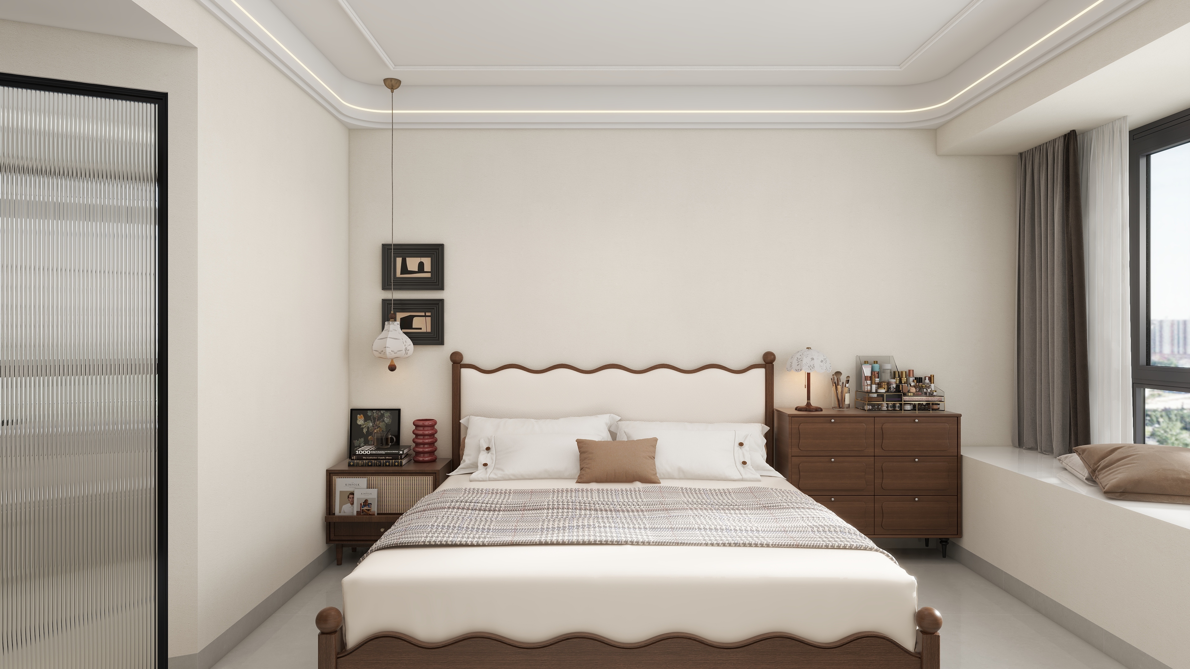 YZXDesign-现代中古风-148m²装修效果图