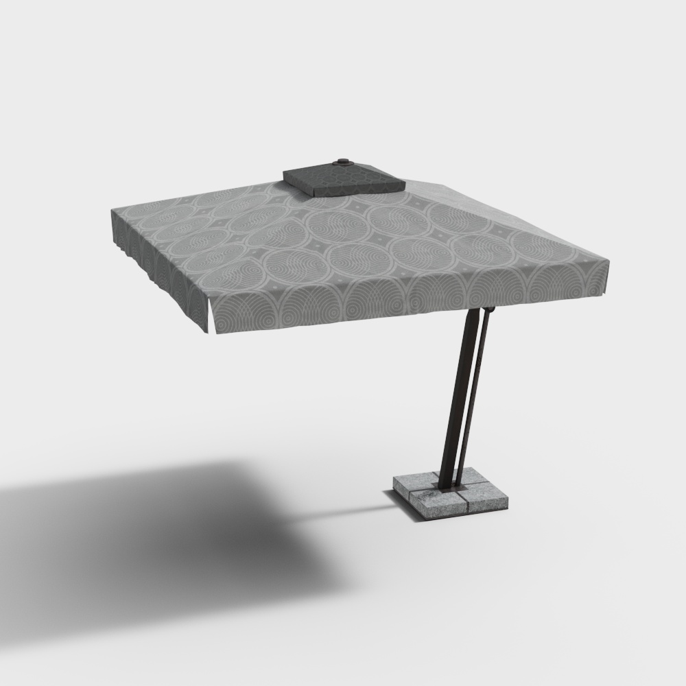 现代户外遮阳伞3D模型