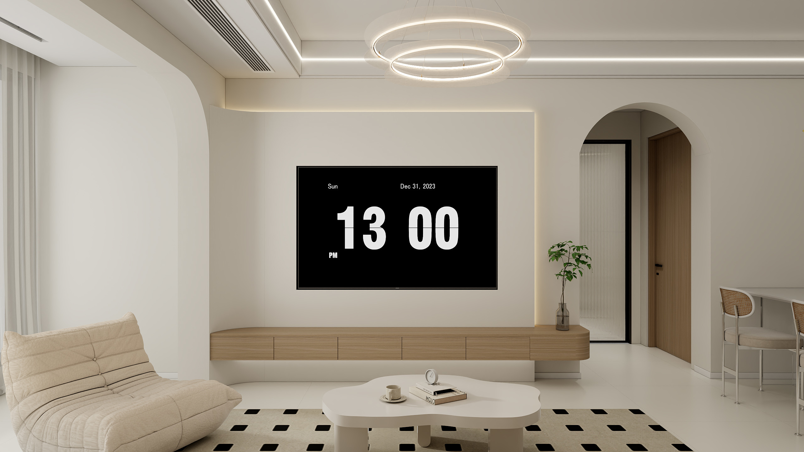 博肖皱皱-雅乐居奶油72㎡2室-装修设计方案