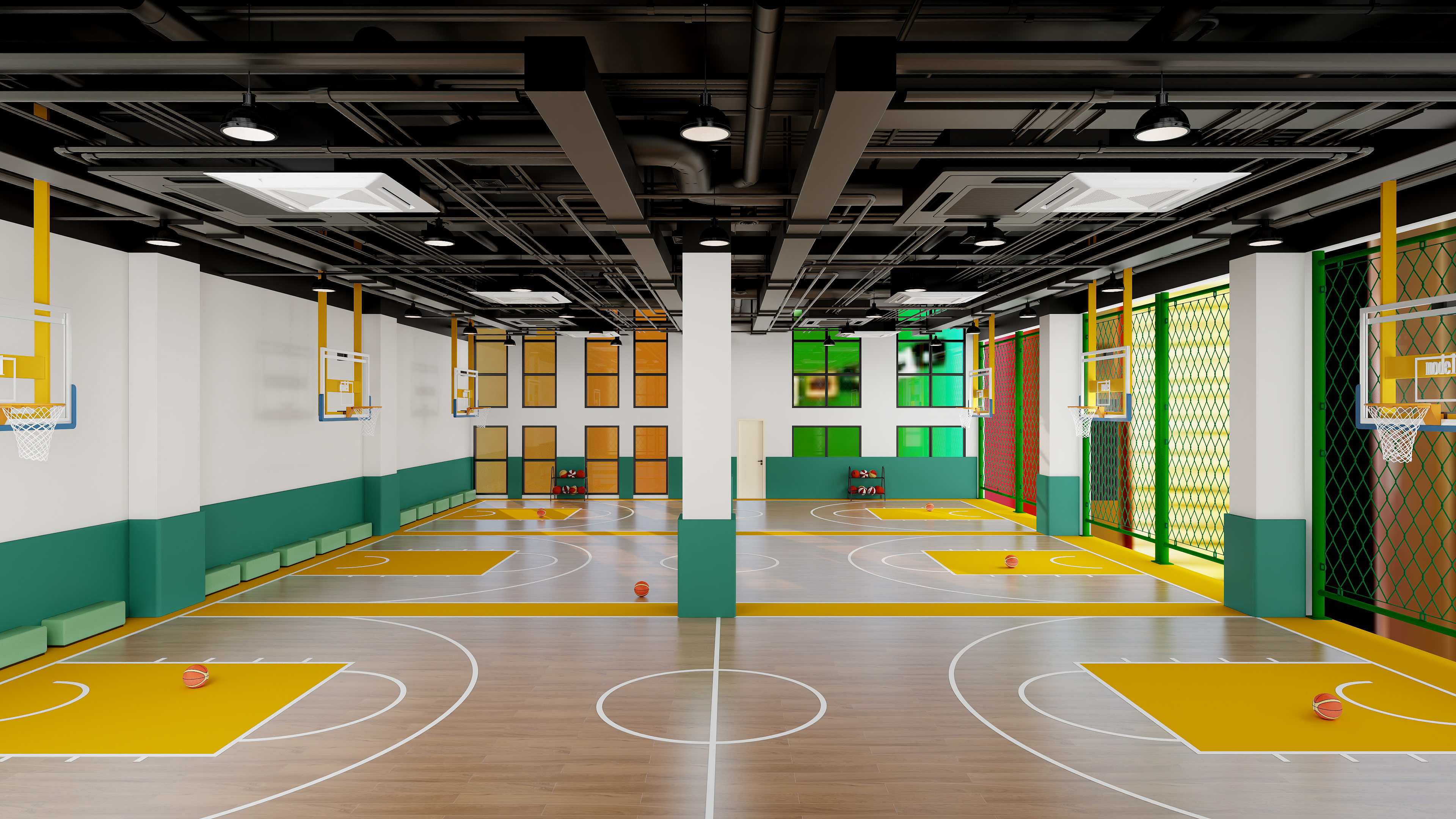 挽苏--工装+339㎡+少儿篮球场-装修设计方案