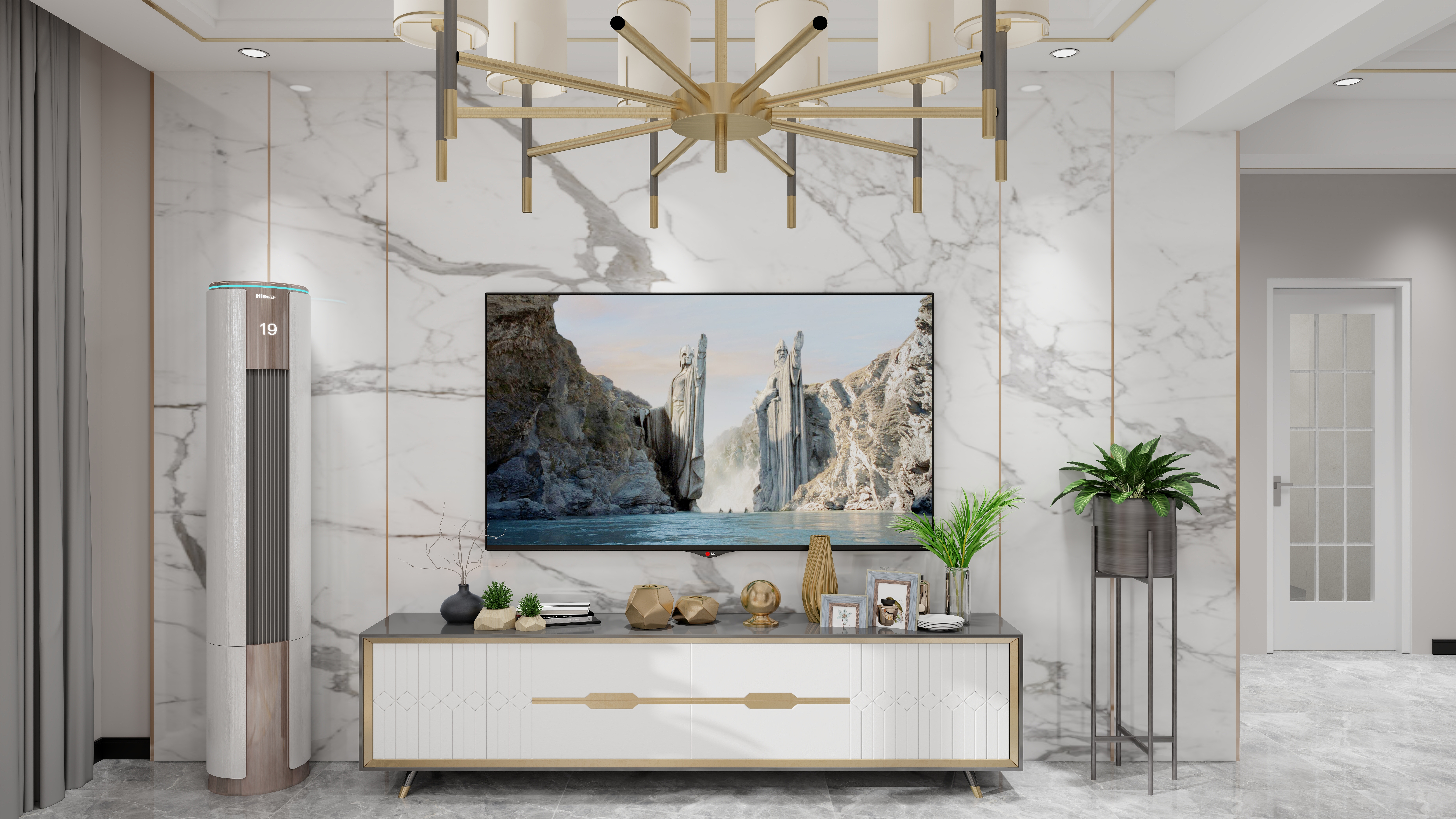 艺雅丽-143平现代简约装修效果图