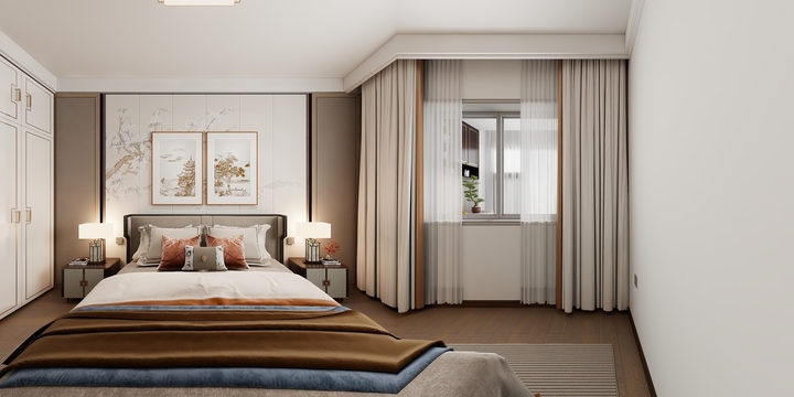 恒一装饰-景誉家园155㎡-新中式-装修设计方案