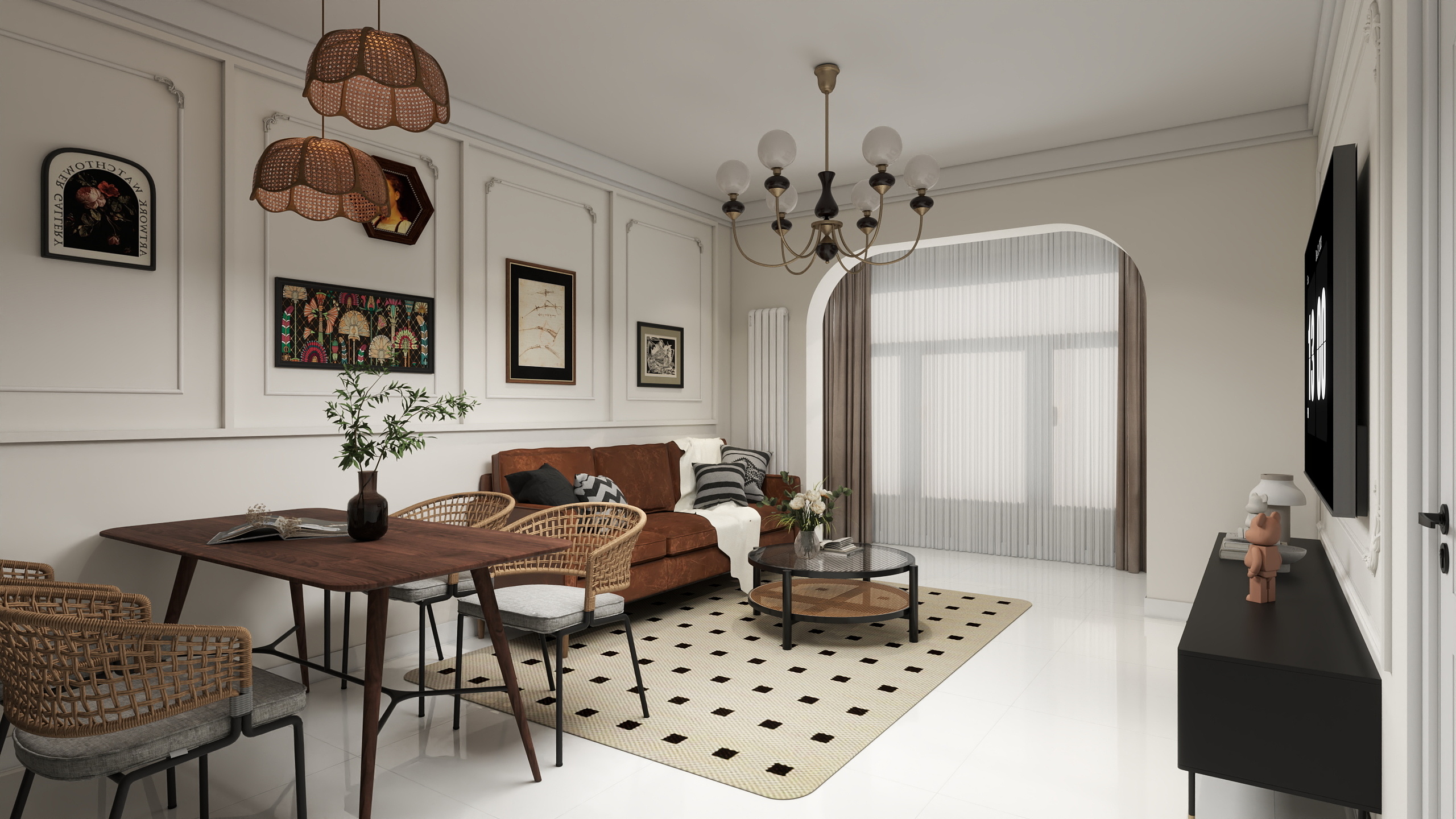 桃子味汽水923-69㎡2室-装修设计方案