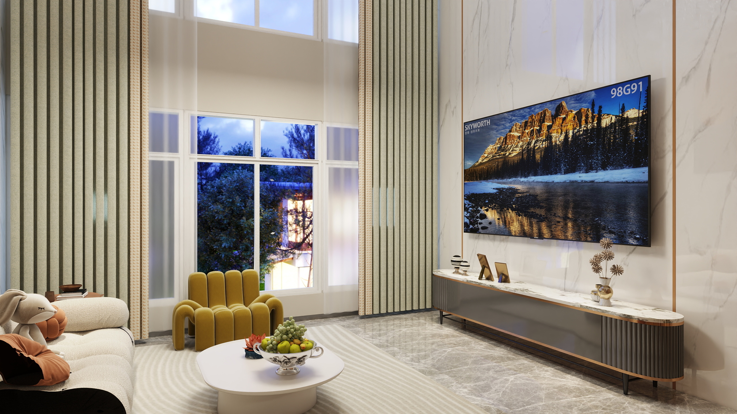 朱绍宏-轻奢别墅考核-装修设计方案