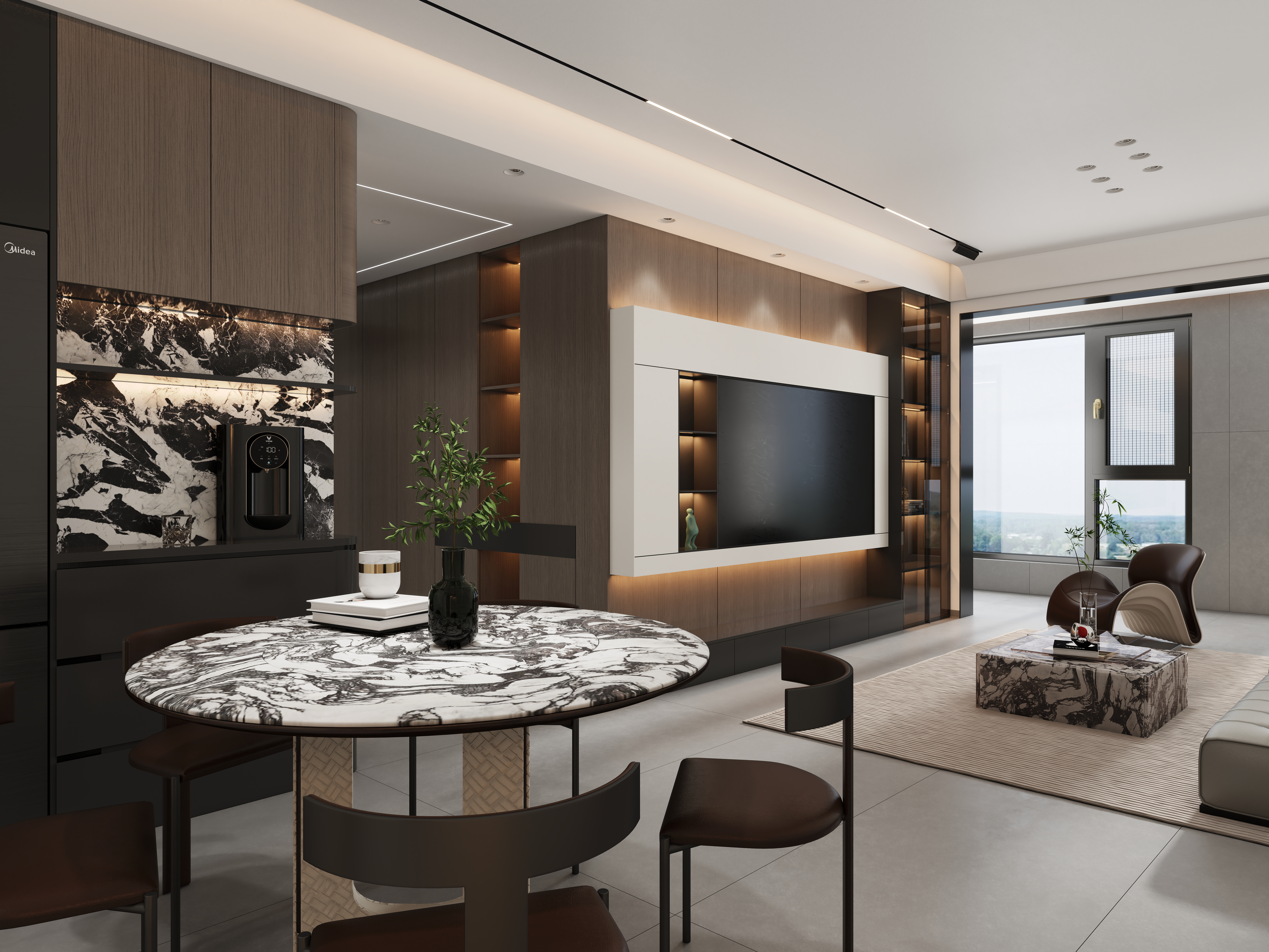 设计师朱学帅-龙城府意式轻奢130㎡-装修设计方案