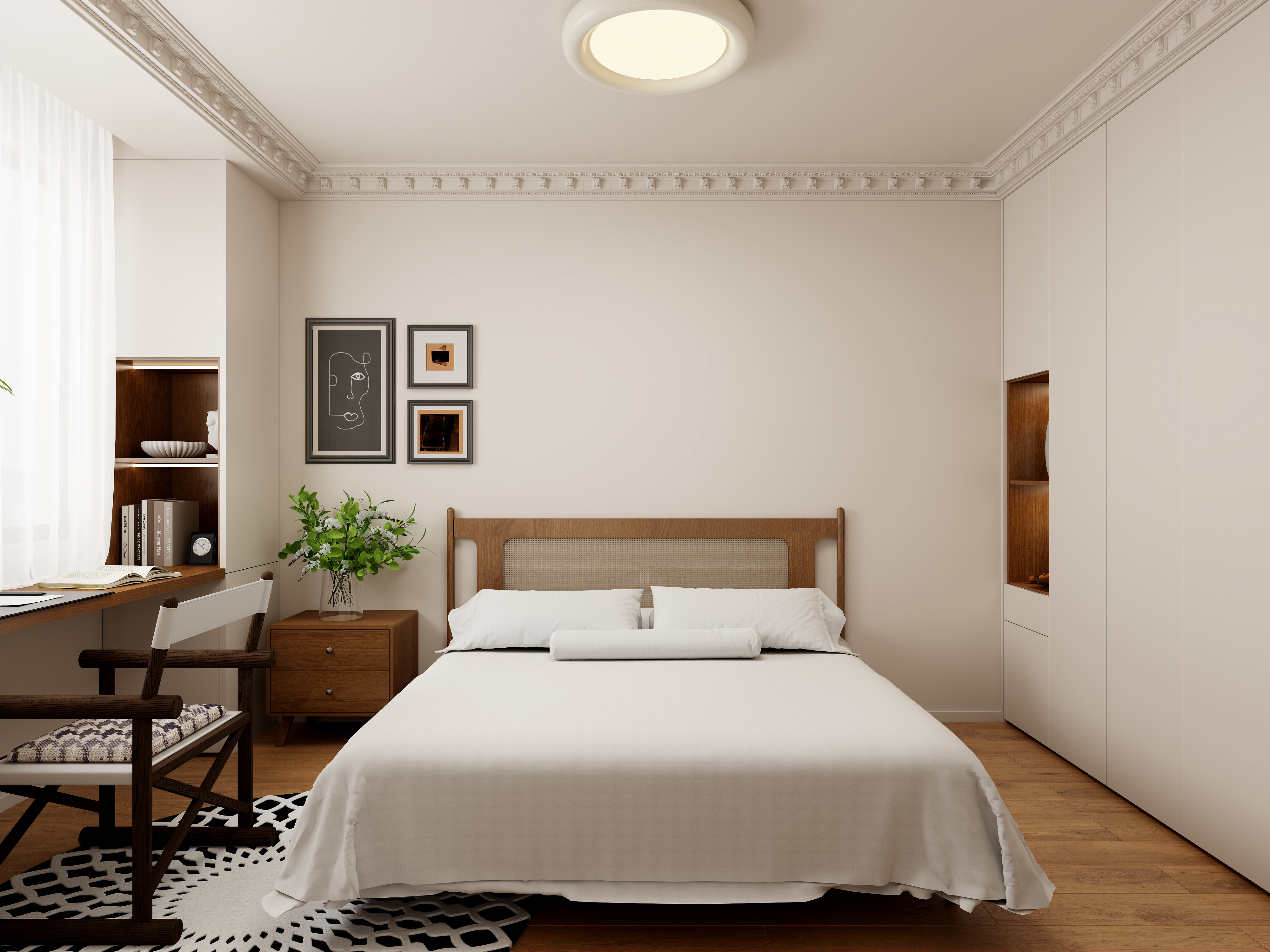 陈辉-263平方复古简约雅居装修效果图