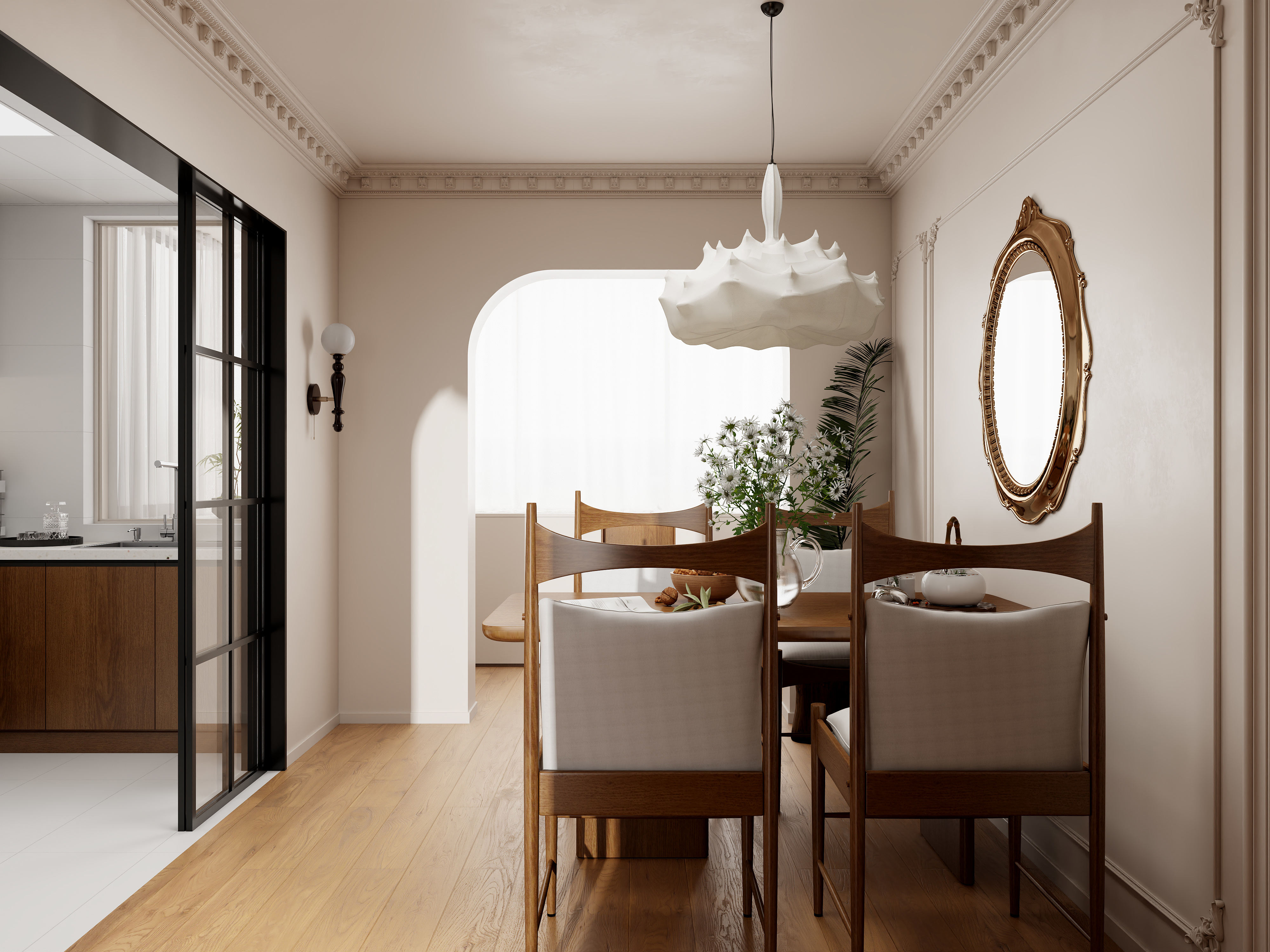 陈辉-263平方复古简约雅居装修效果图