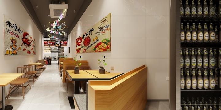 上海璟上建筑装饰设计-万科广场大都荟（龙虾馆）-A方案-装修设计方案