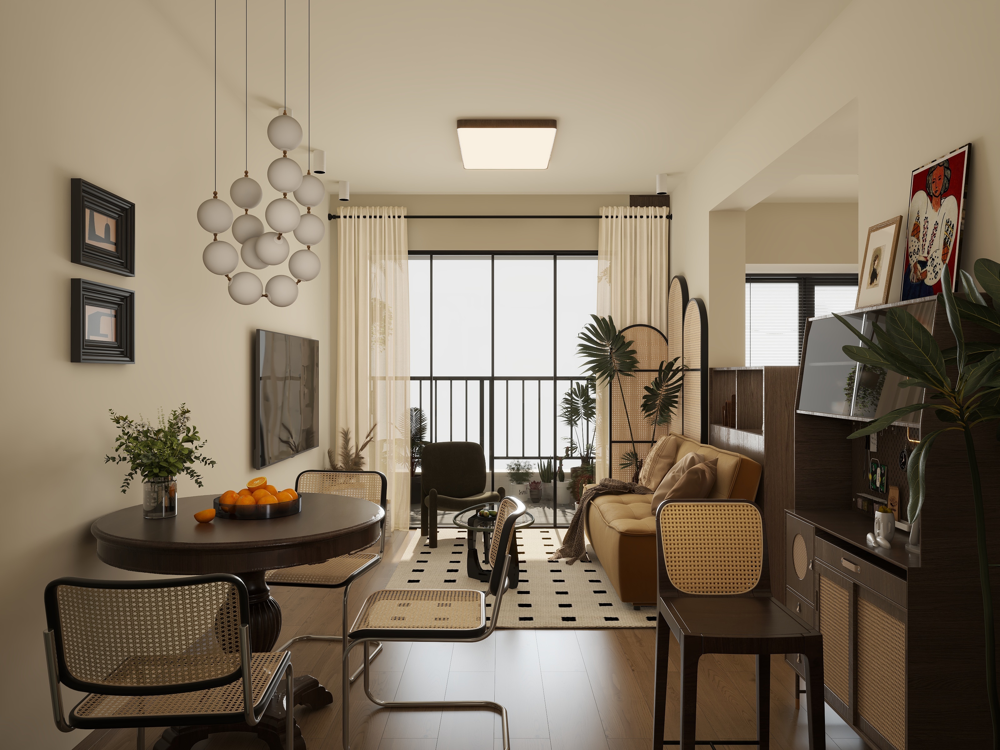 从化华浔-中古79㎡1室-装修设计方案