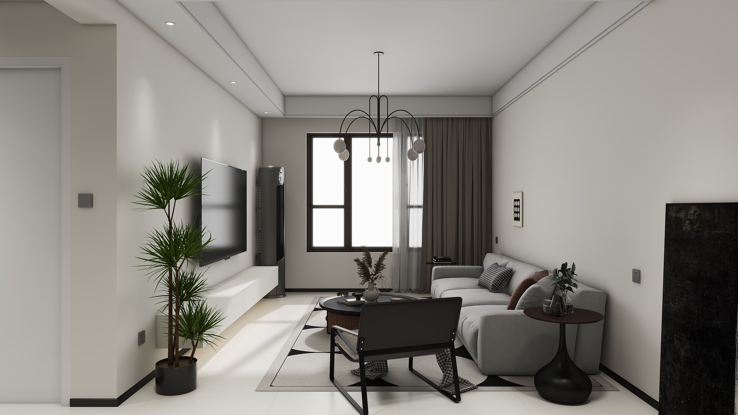 ONE丨DESIGN丨刘辰尧-奥园城央云庭116㎡3室装修效果图