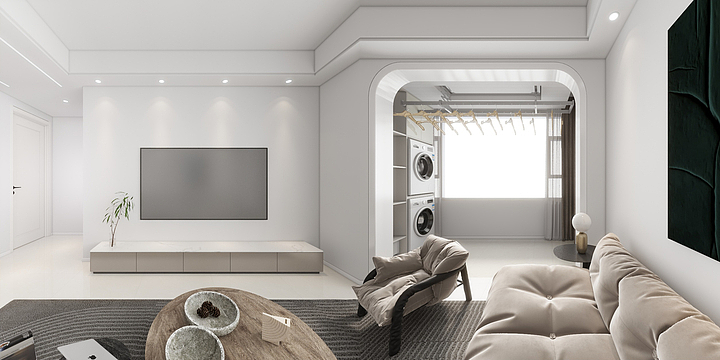 渐层-80㎡3室-现代-装修设计方案