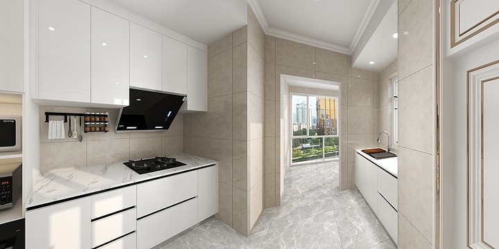 南宁经营部2-万达公馆橱柜-装修设计方案