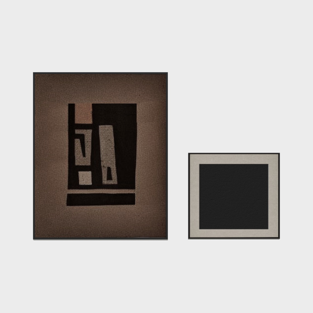 现代中古风装饰画