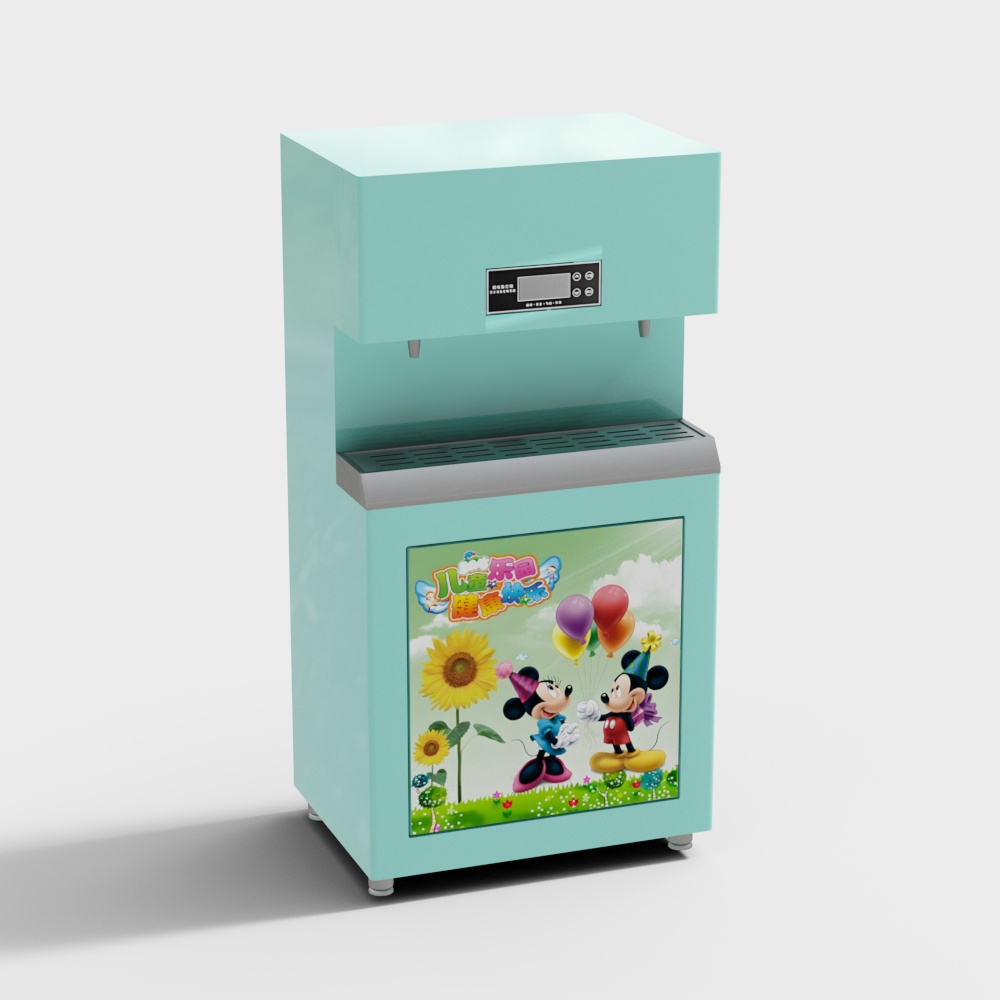 幼教开水机饮水机蓝3D模型