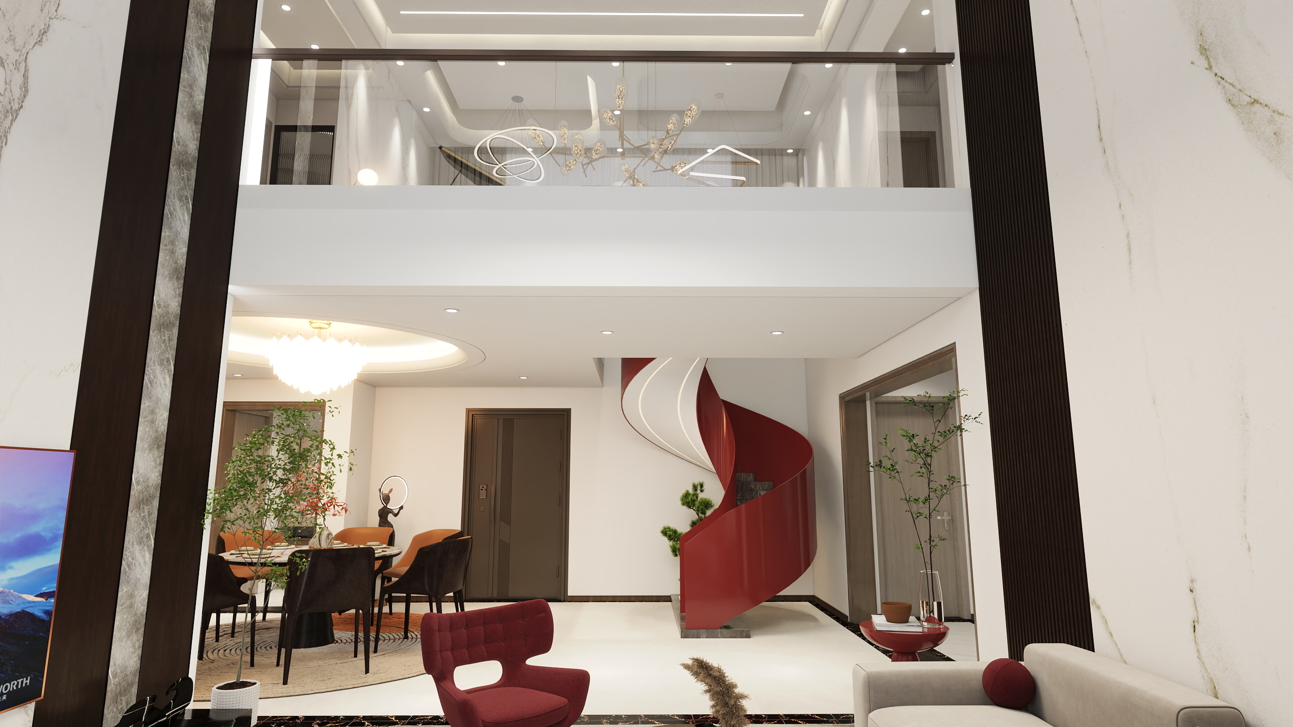 天南游客-万山华府177㎡1室-装修设计方案