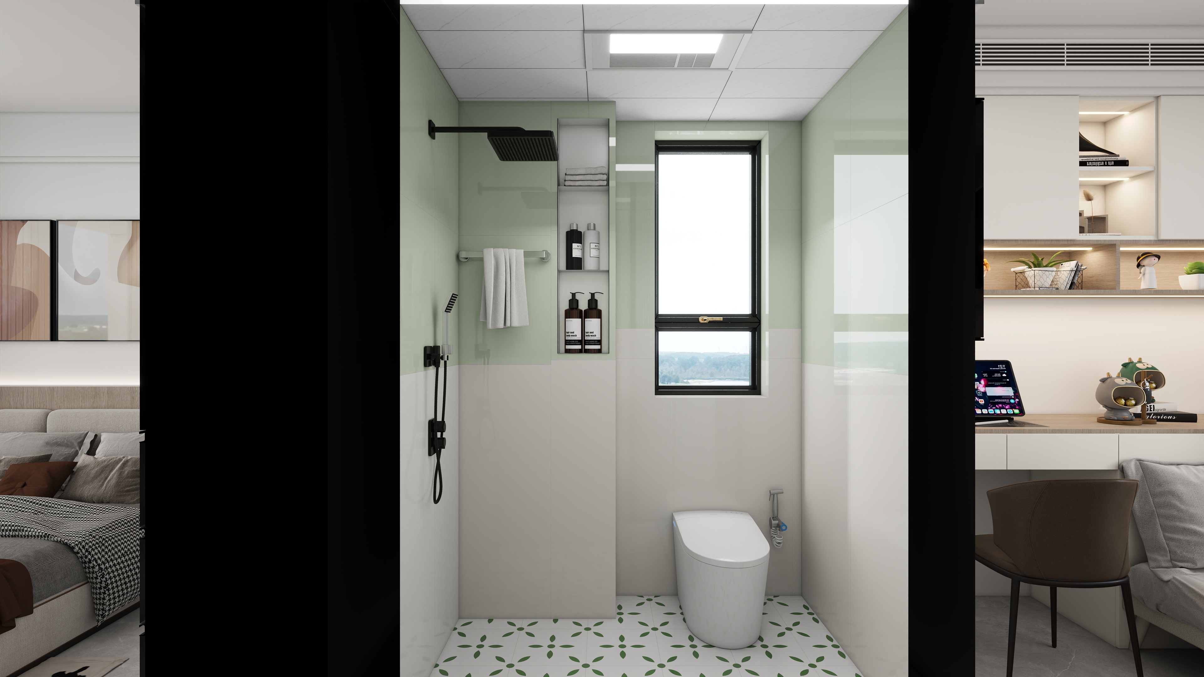 天津木石设计-想云湾89双眼皮线性灯-装修设计方案