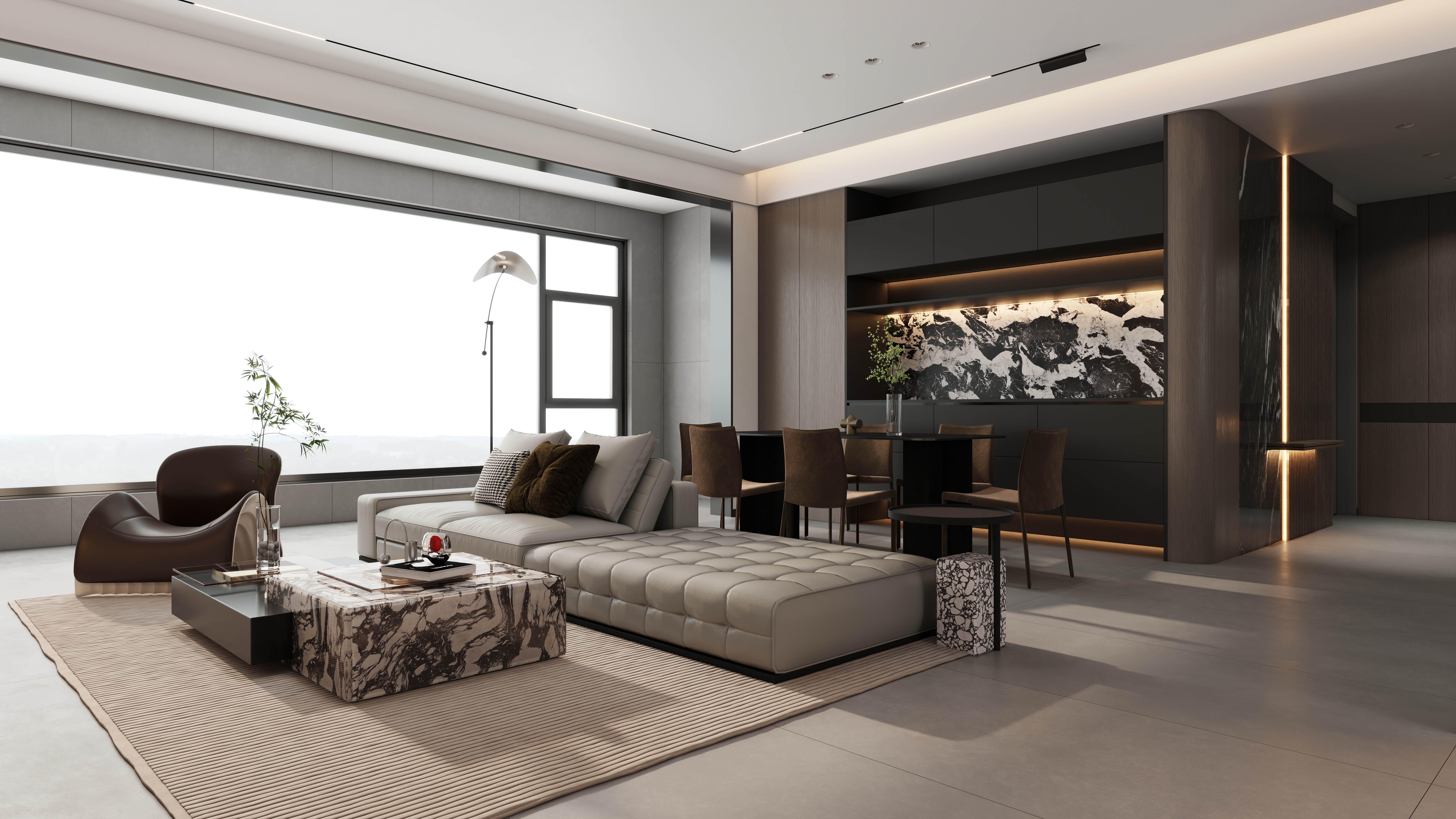 设计师朱学帅-承泽园意式 140㎡-装修设计方案