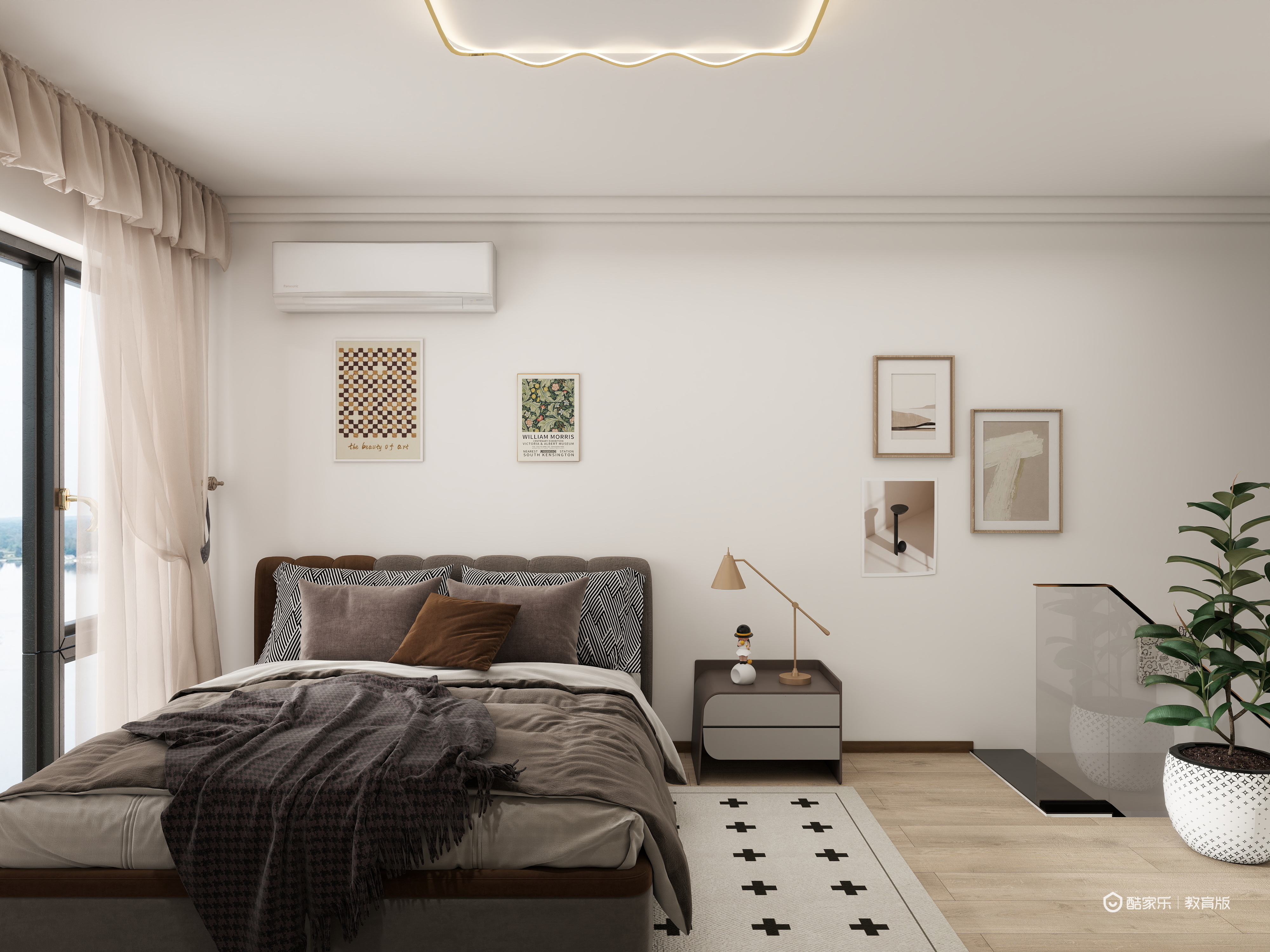 萌哩看海-现代简约复式22㎡-装修设计方案