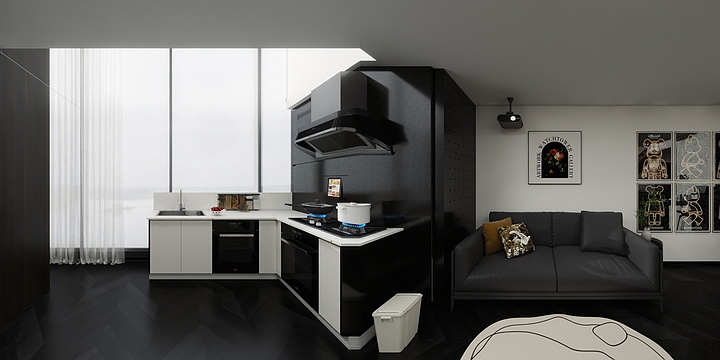 全屋定制hower-立丰城复式公寓-装修设计方案