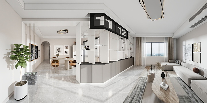 Jim设计-铁路六街高层-装修设计方案