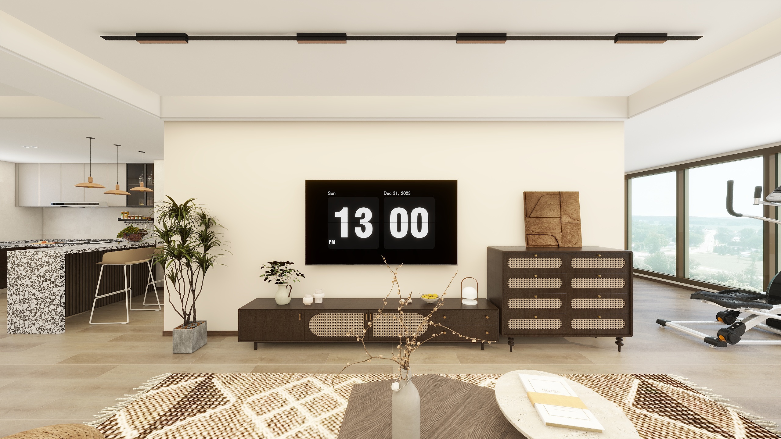 QQN-150㎡大平层（侘寂中古）-装修设计方案