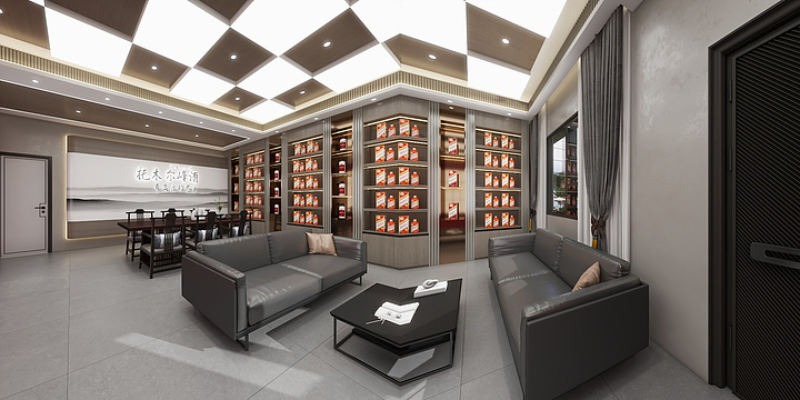 程浩7628-酒厂展厅-装修设计方案