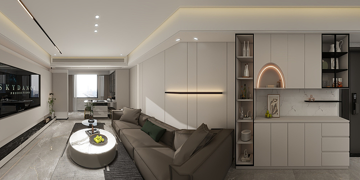 秋禾装饰DQ设计谢德鹏-上海公馆10#1401-装修设计方案