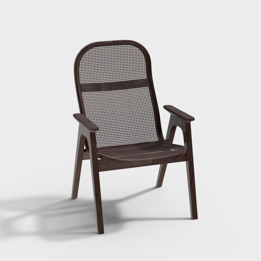 现代藤编休闲椅