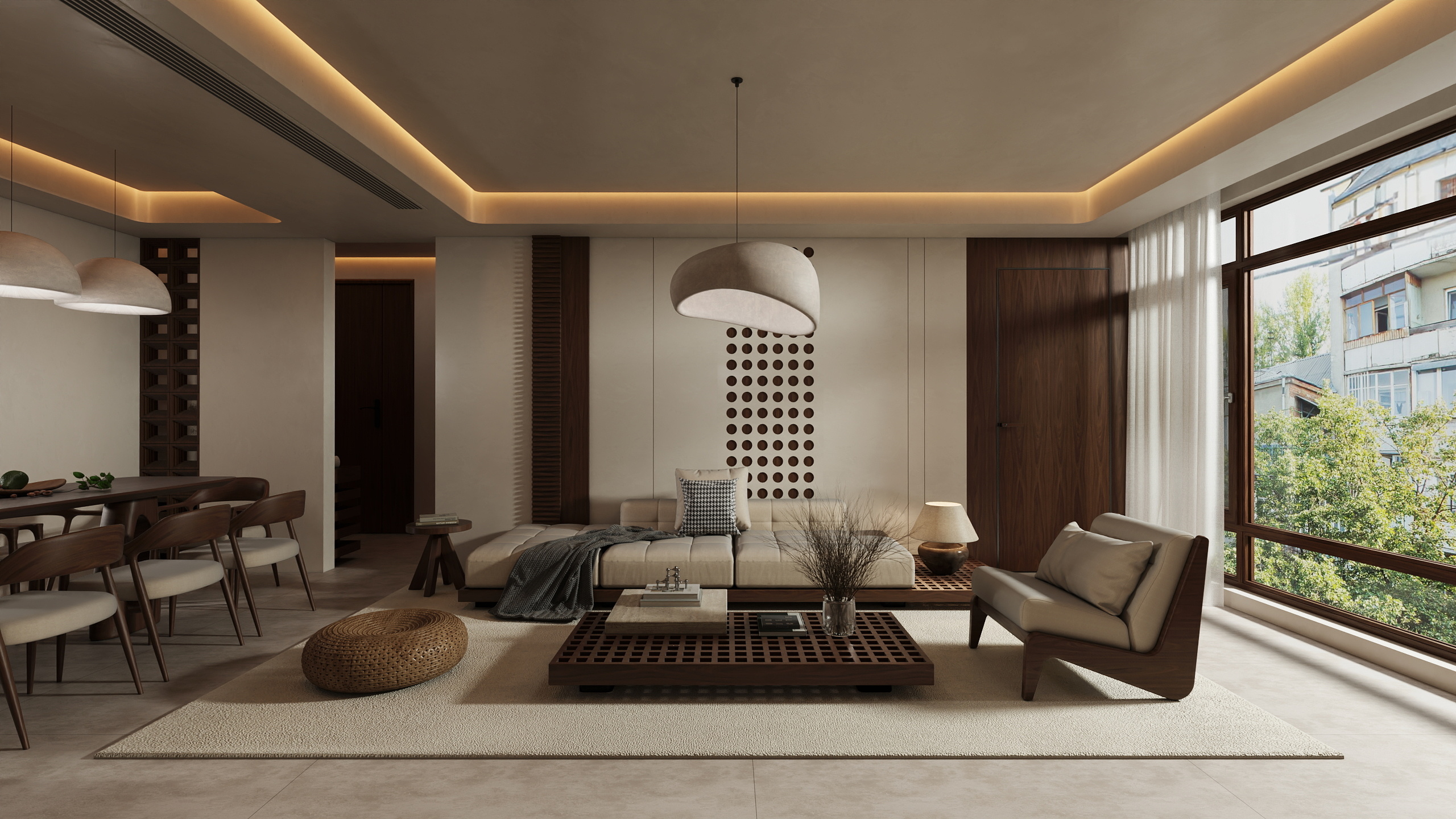 刁鸿飞-侘寂113㎡3室-装修设计方案