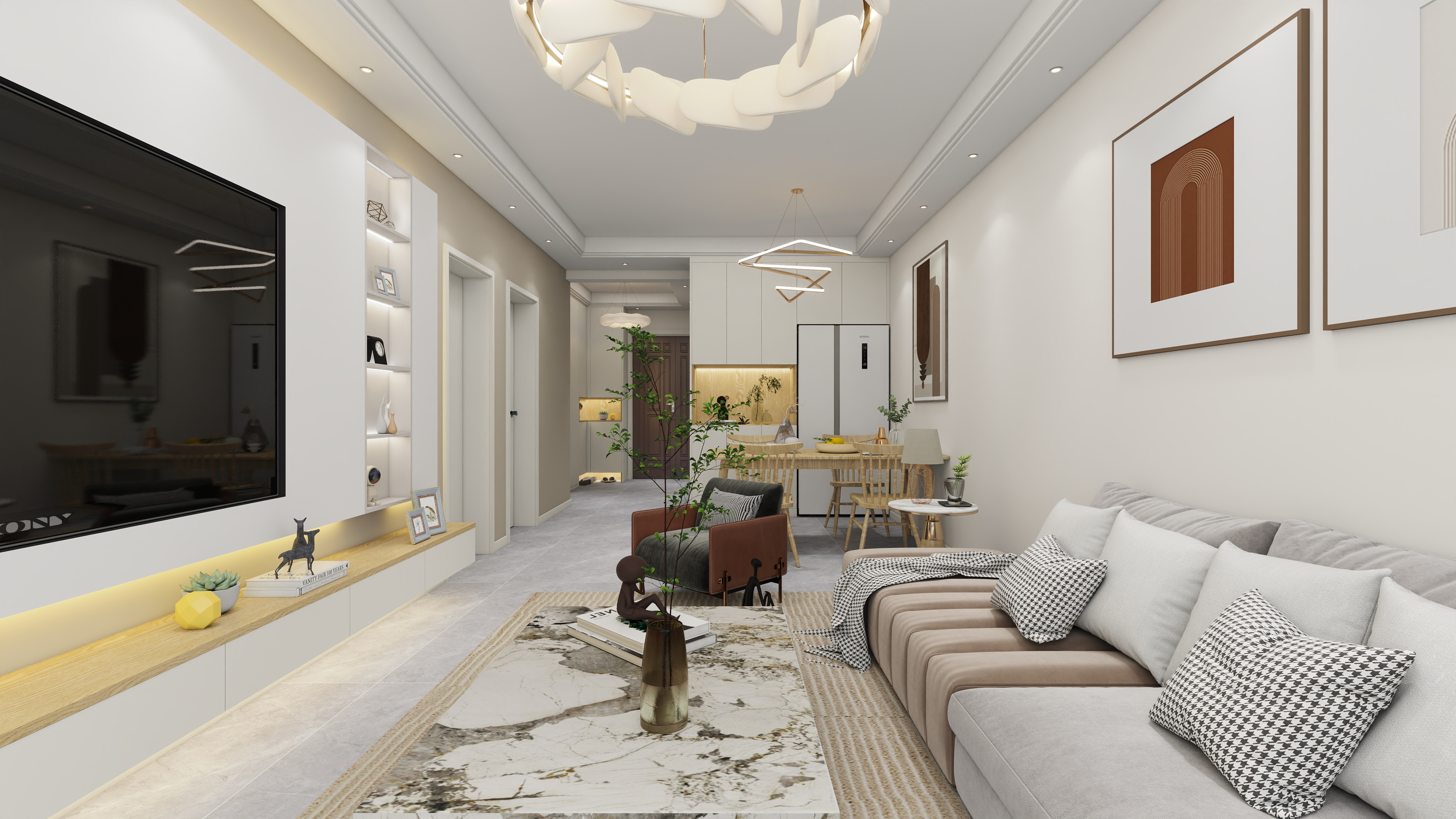 环宇0315-观城府76㎡2室装修效果图