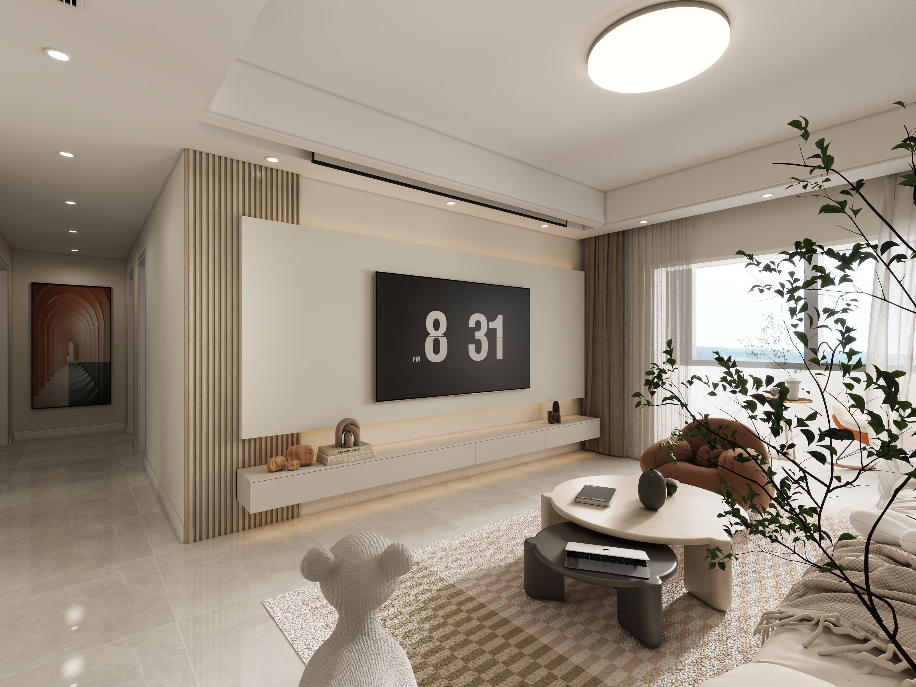 千景室内设计工作室-现代简约108㎡-装修设计方案