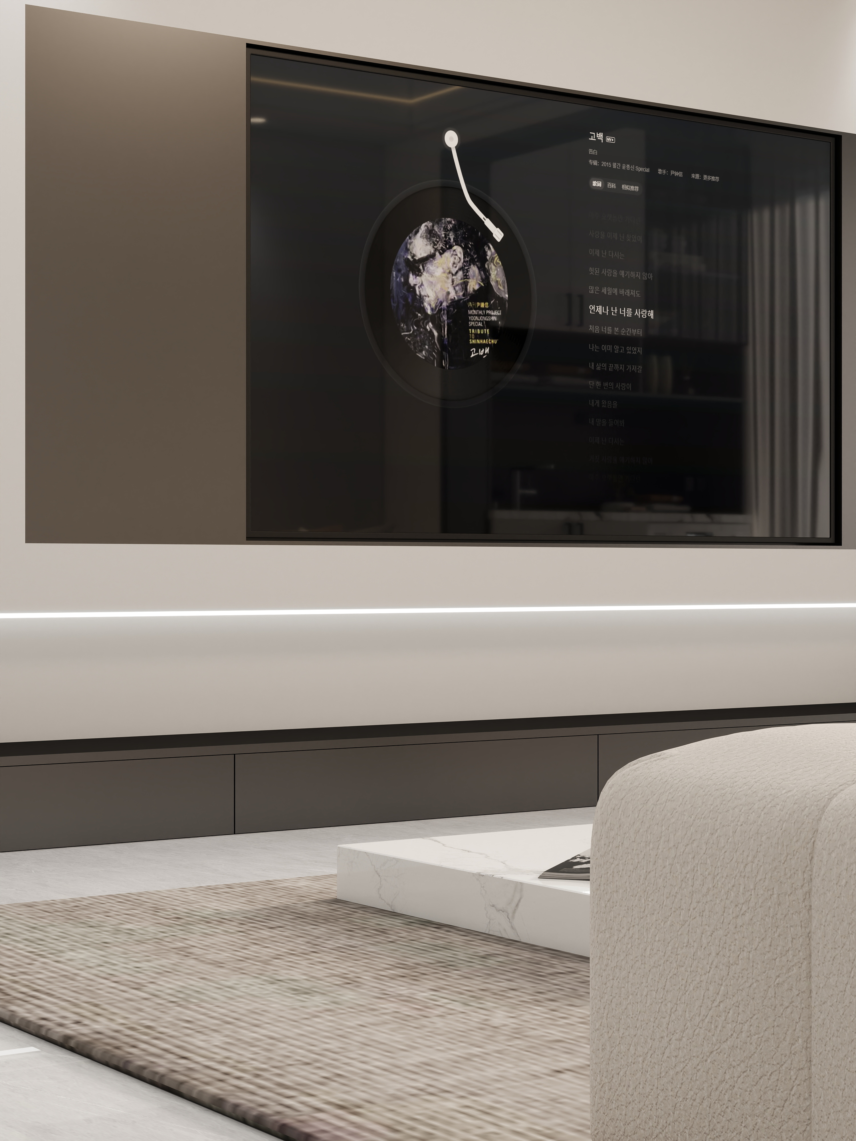 壹诺设计工作室-117㎡2室-现代简约装修效果图