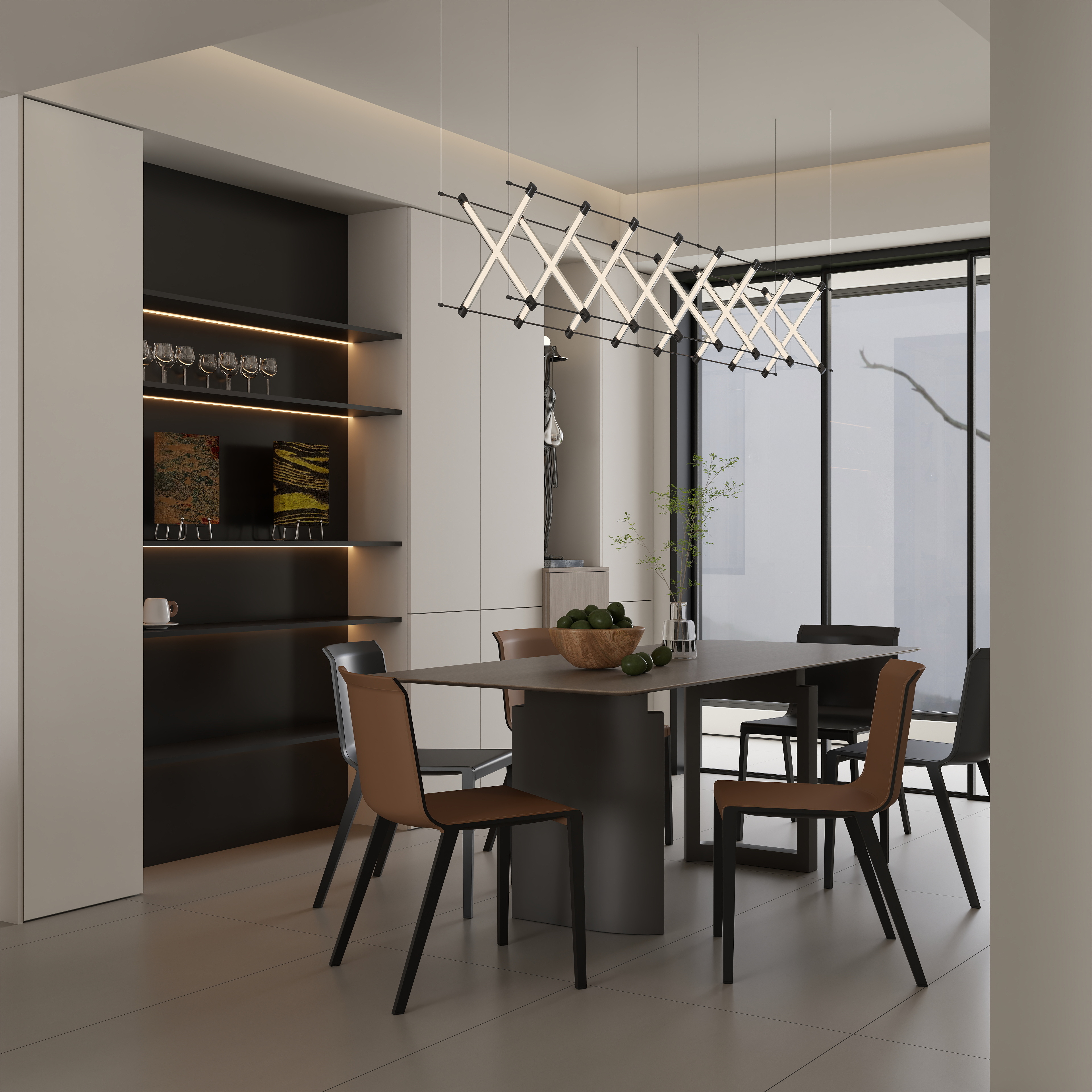 牛马号-240平现代装修效果图