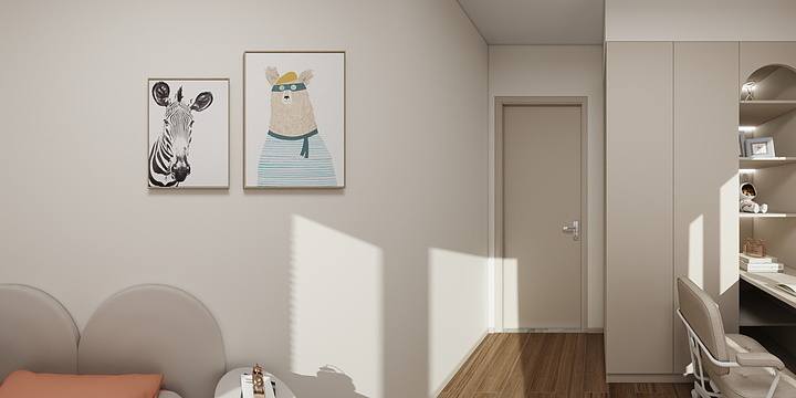 凡思设计-中古风-嘉信悦府107样板房-凡思设计-装修设计方案