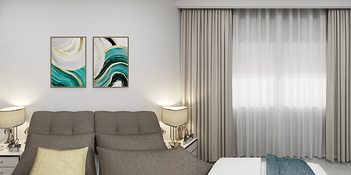 张强-馆驿花园客餐厅-装修设计方案