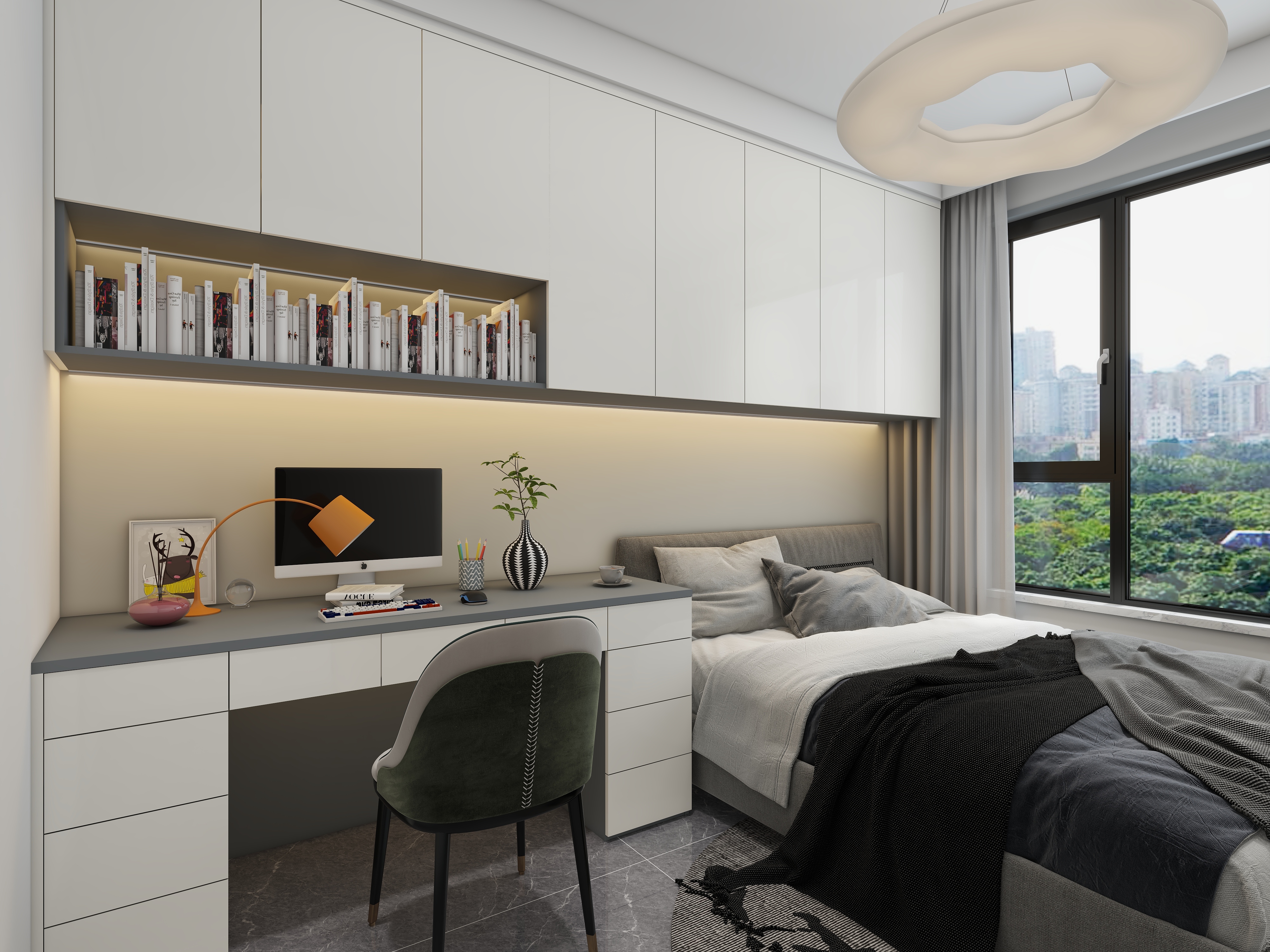 环宇0315-87㎡2室装修效果图